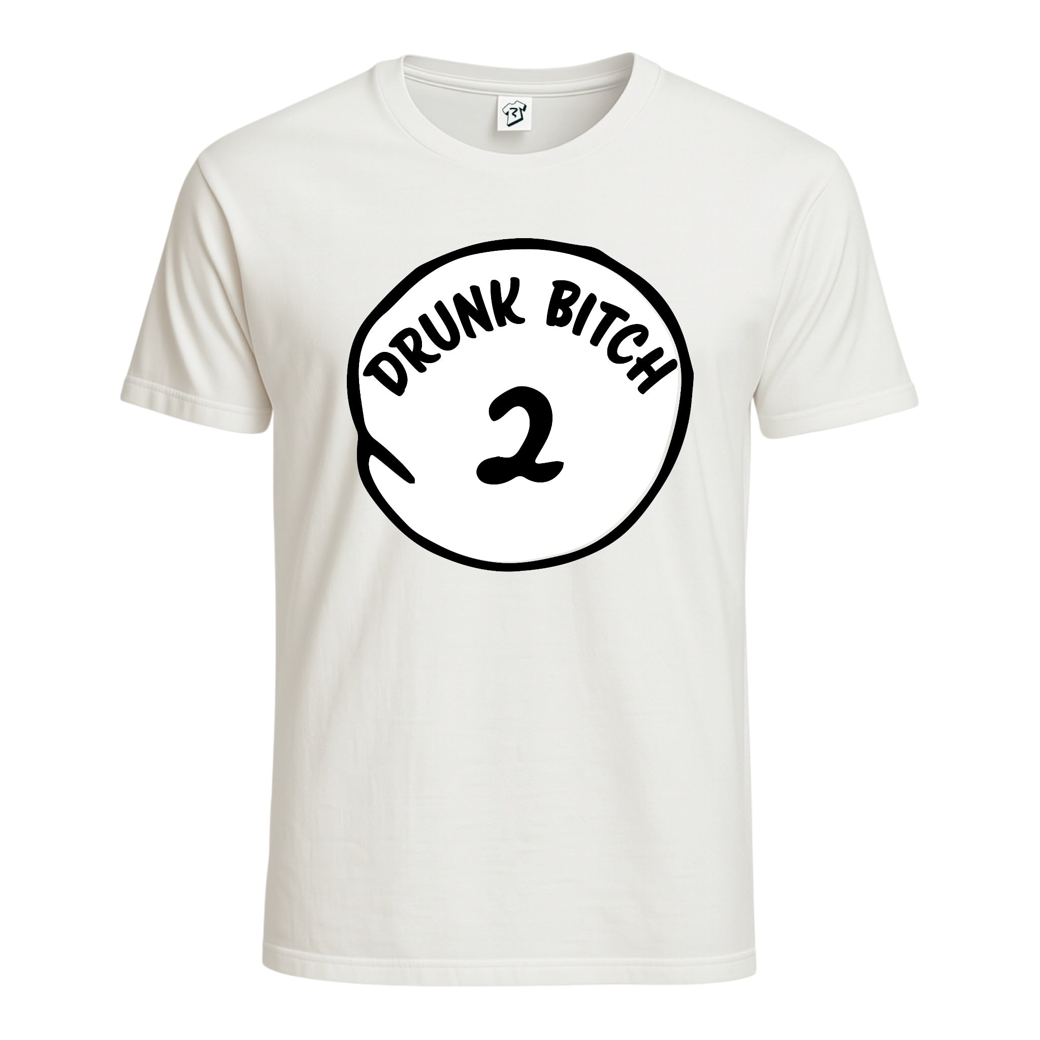 Tees Club graphic tee Drunk Bitch 2 - Cotton Tee Navy Size 2XL detail