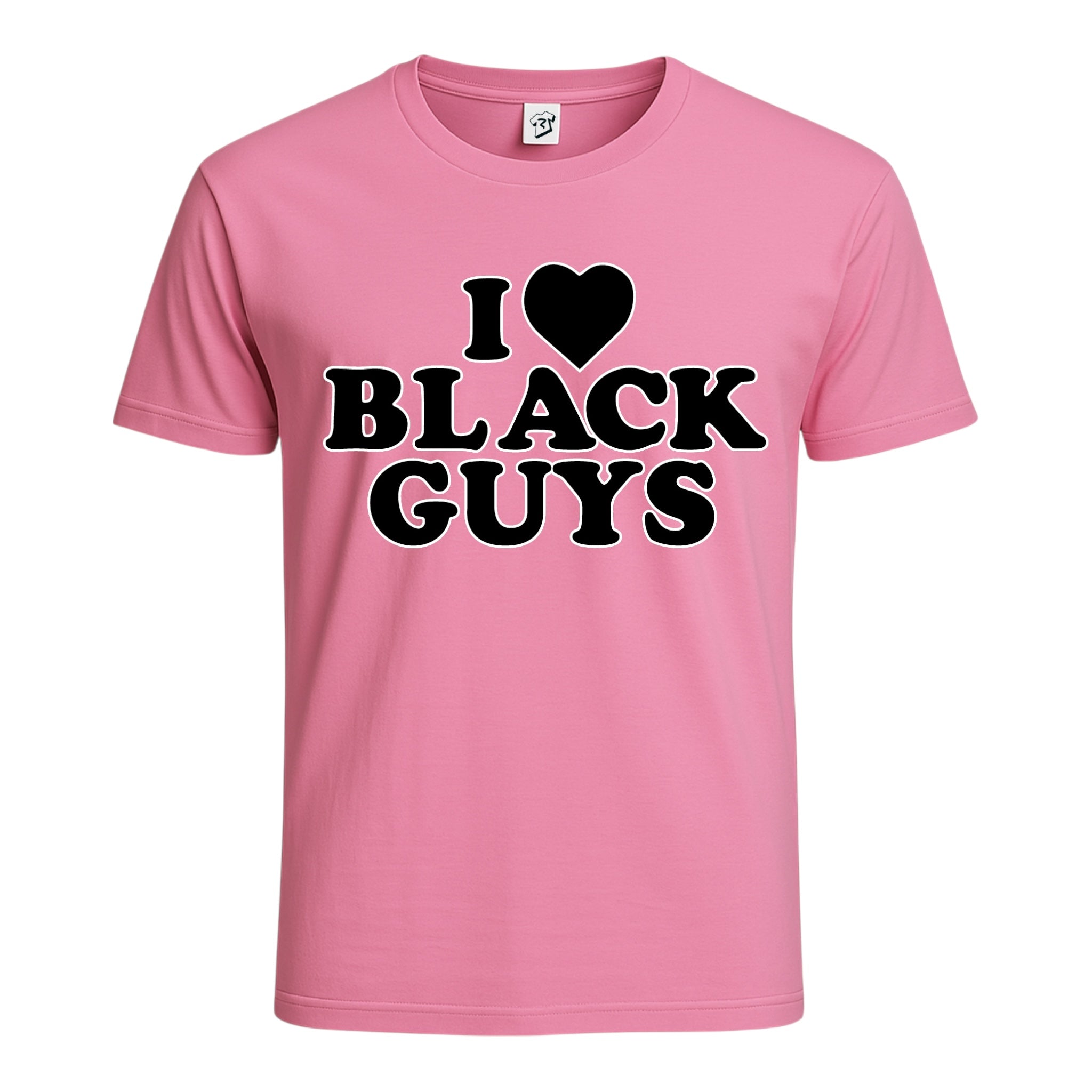 I ❤ Black Guys (Black) Cotton Tee