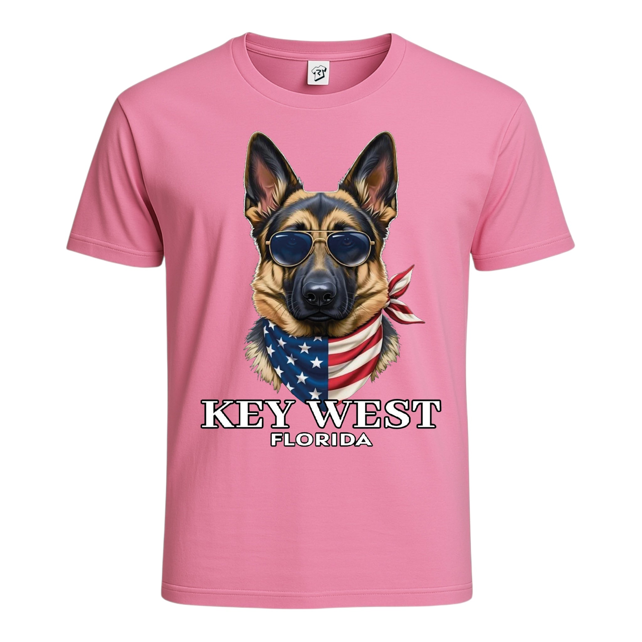 Tees Club graphic tee German Shepherd KW - Cotton Tee Navy Size M detail
