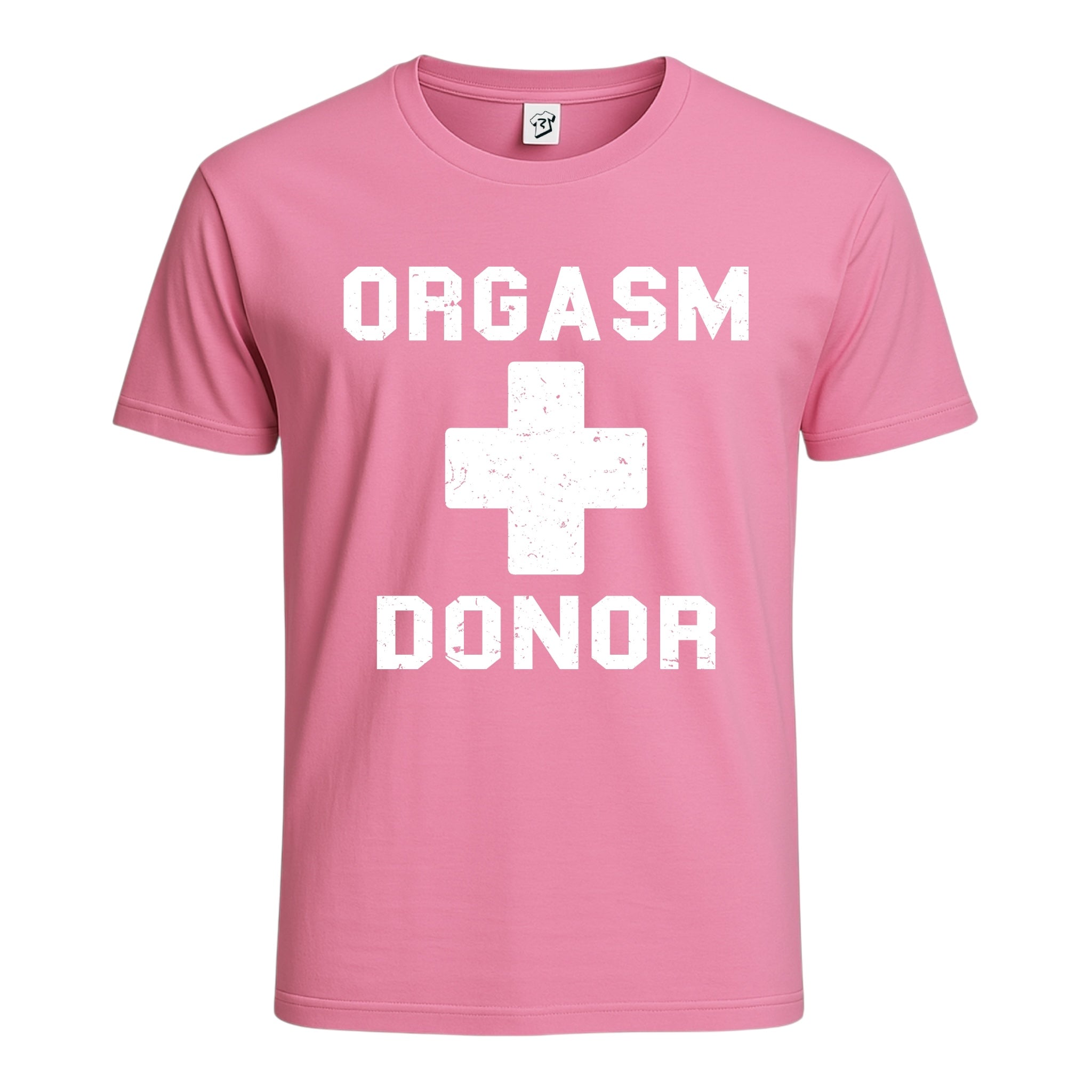 Tees Club graphic tee Orgasm Donor - Cotton Tee Navy Size M detail