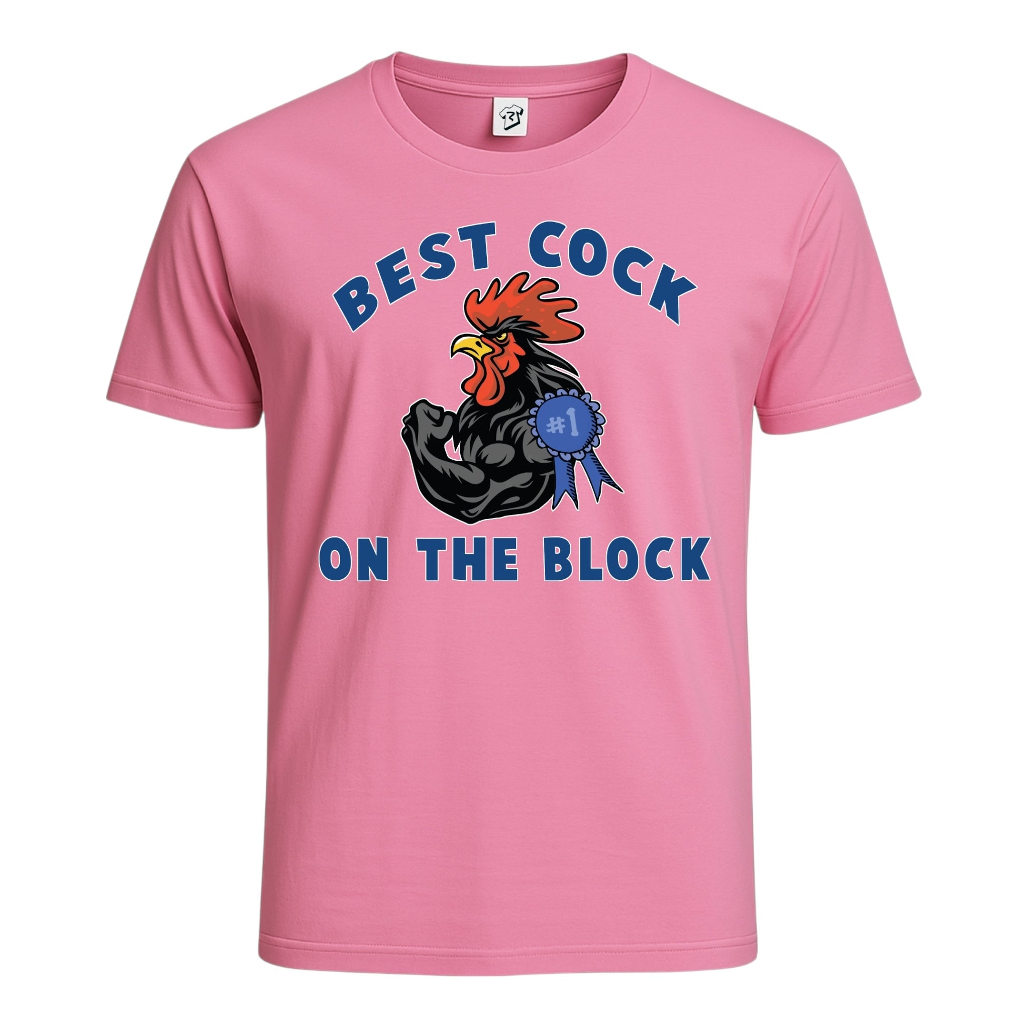 Tees Club graphic tee Best Cock On The Block - Cotton Tee Navy Size M detail