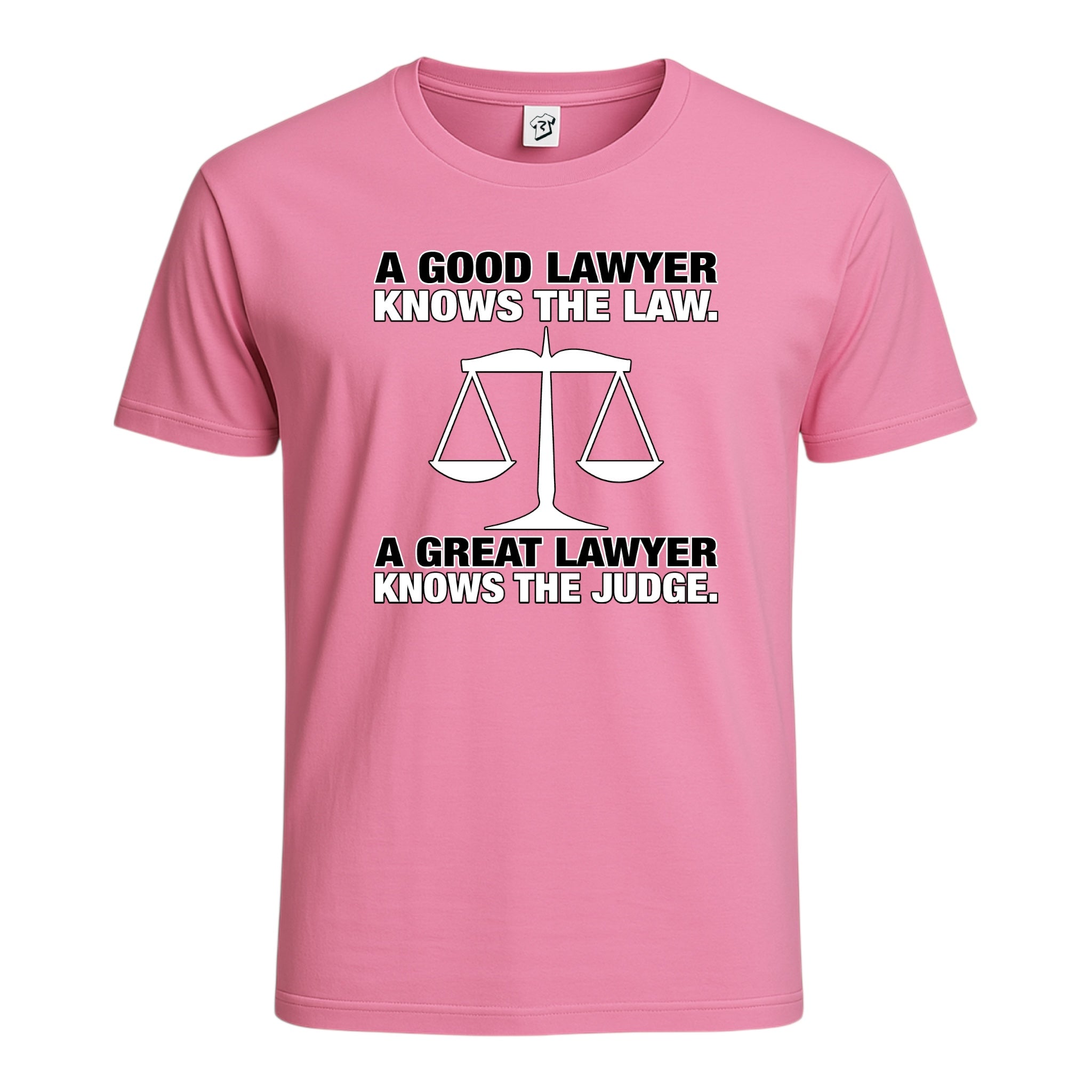 Tees Club graphic tee A Good Lawyer Knows the Law - Cotton Tee Navy Size M detail