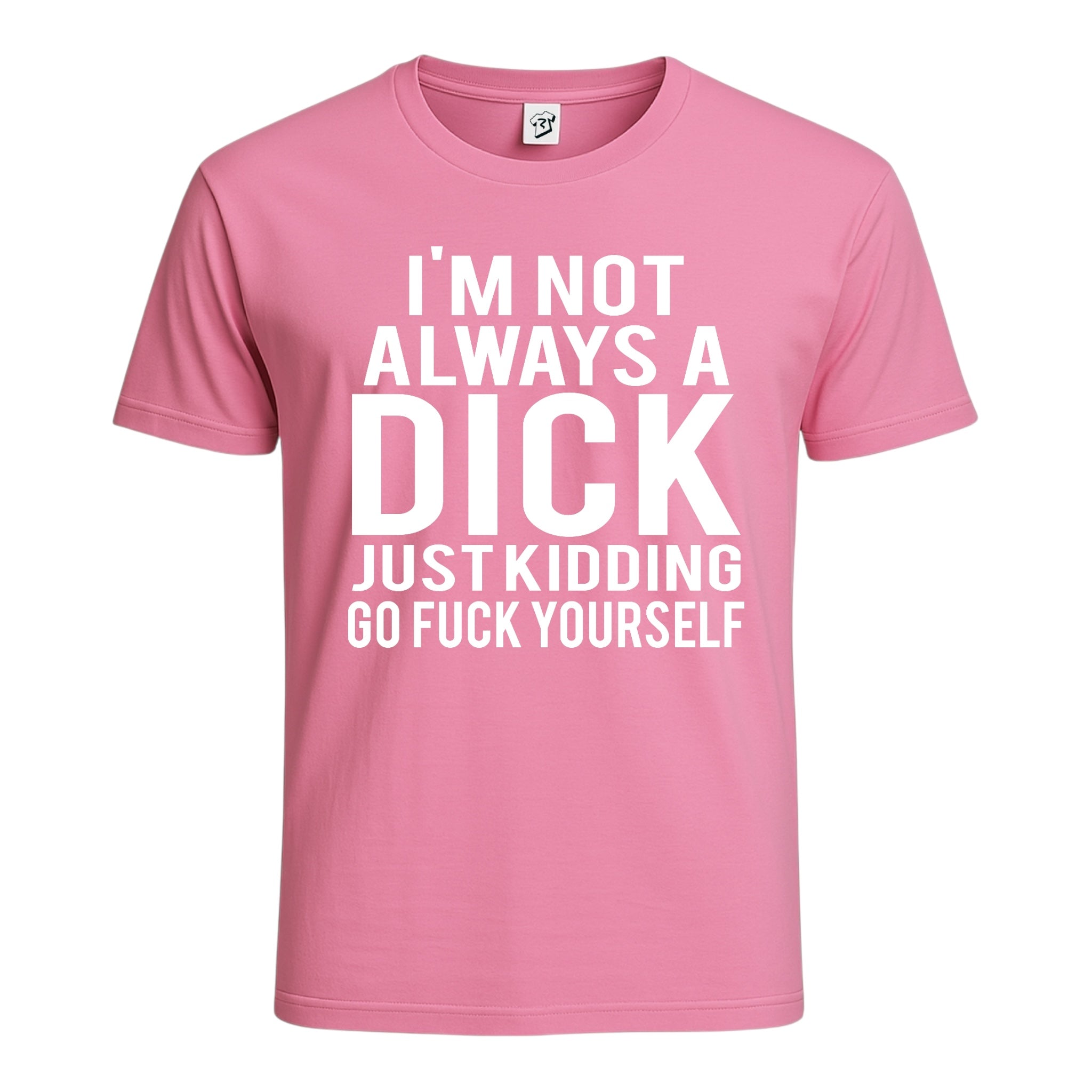 Tees Club graphic tee I'm Not Always a Dick Just Kidding Go Fuck Yourself - Cotton Tee Navy Size M detail