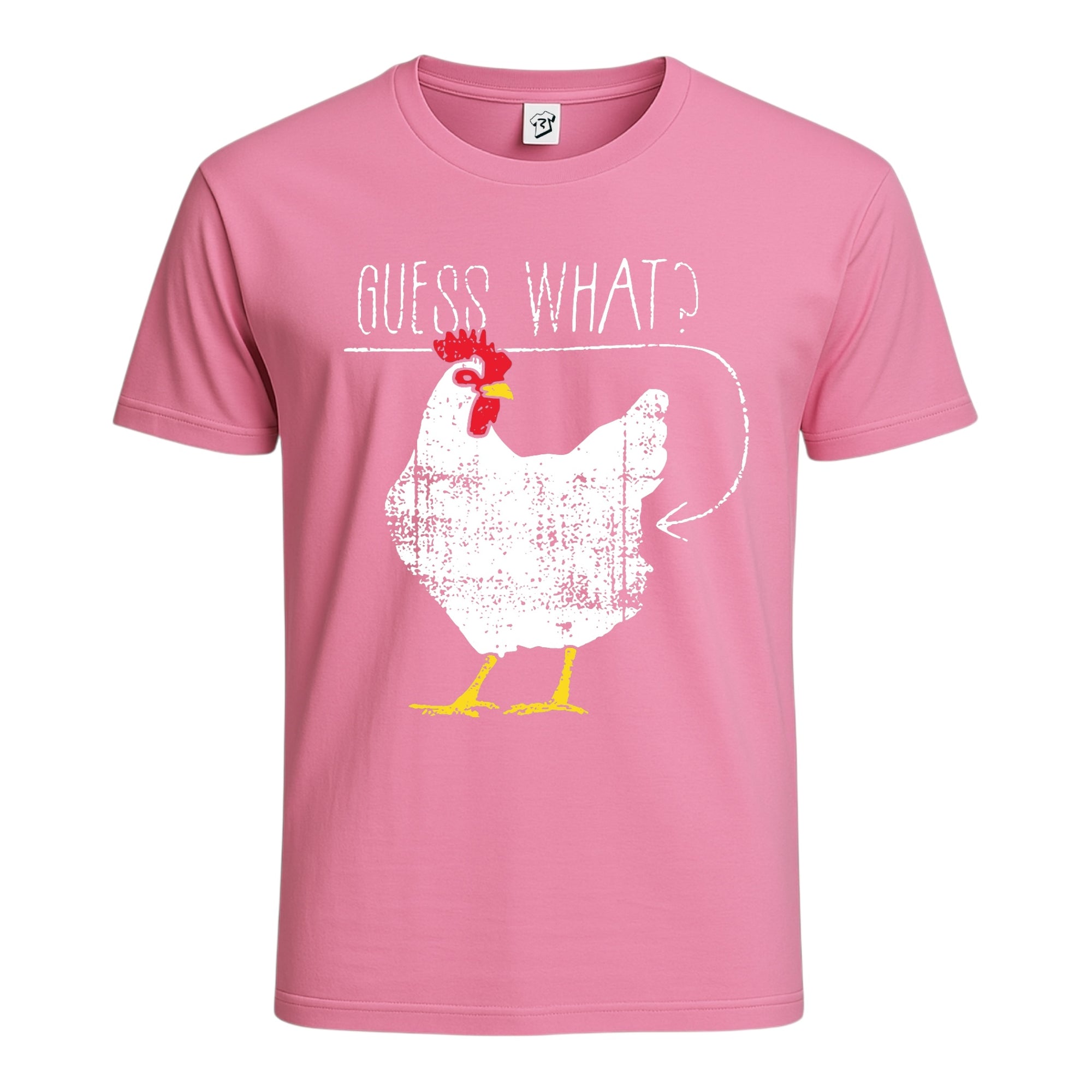 Tees Club graphic tee Guess What Chicken Butt - Cotton Tee Navy Size S back view