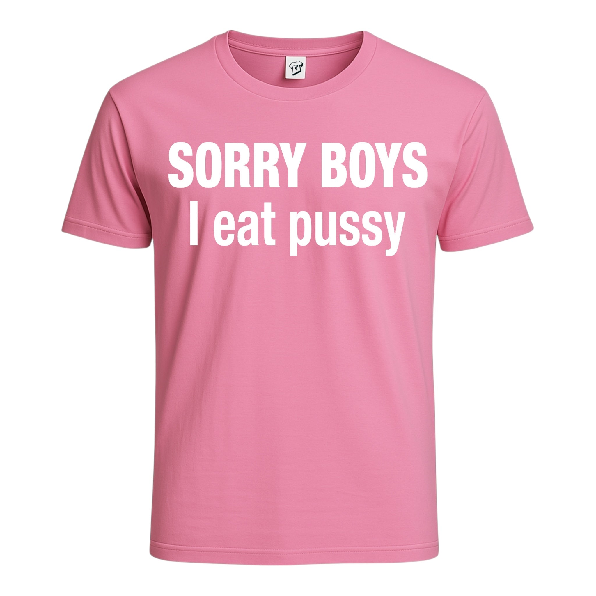 Tees Club graphic tee Sorry Boys I Eat Pussy - Cotton Tee Navy Size M detail