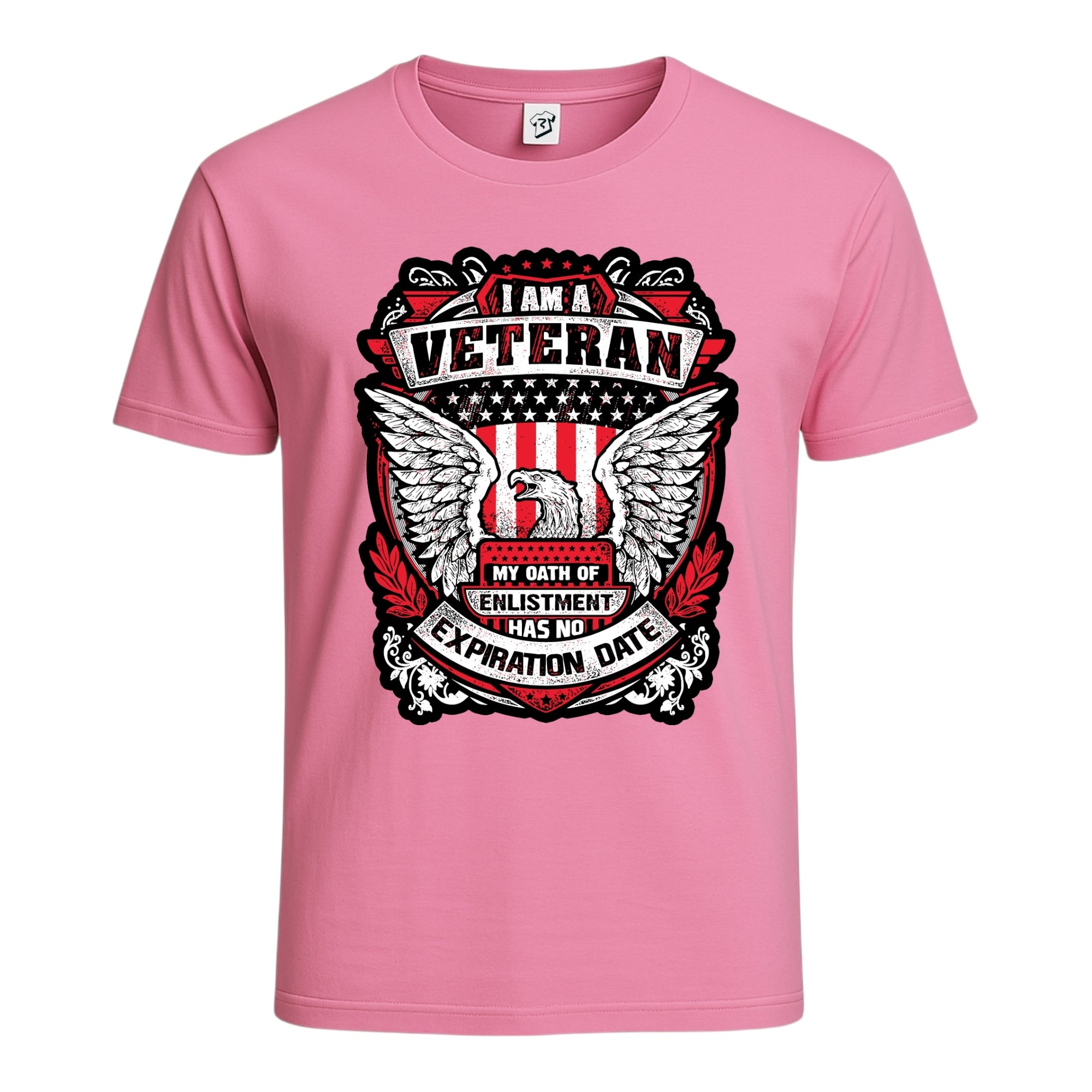 Tees Club graphic tee Veteran No Expiration Date - Cotton Tee Navy Size S back view