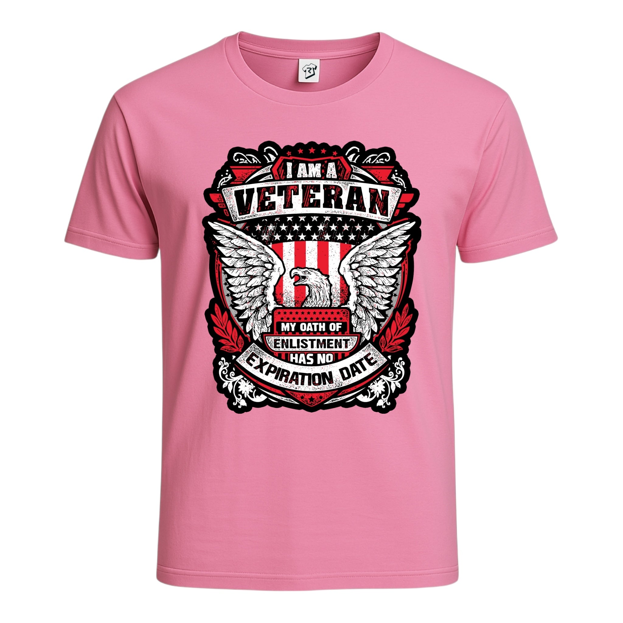 Tees Club graphic tee Veteran No Expiration Date - Cotton Tee Navy Size S back view