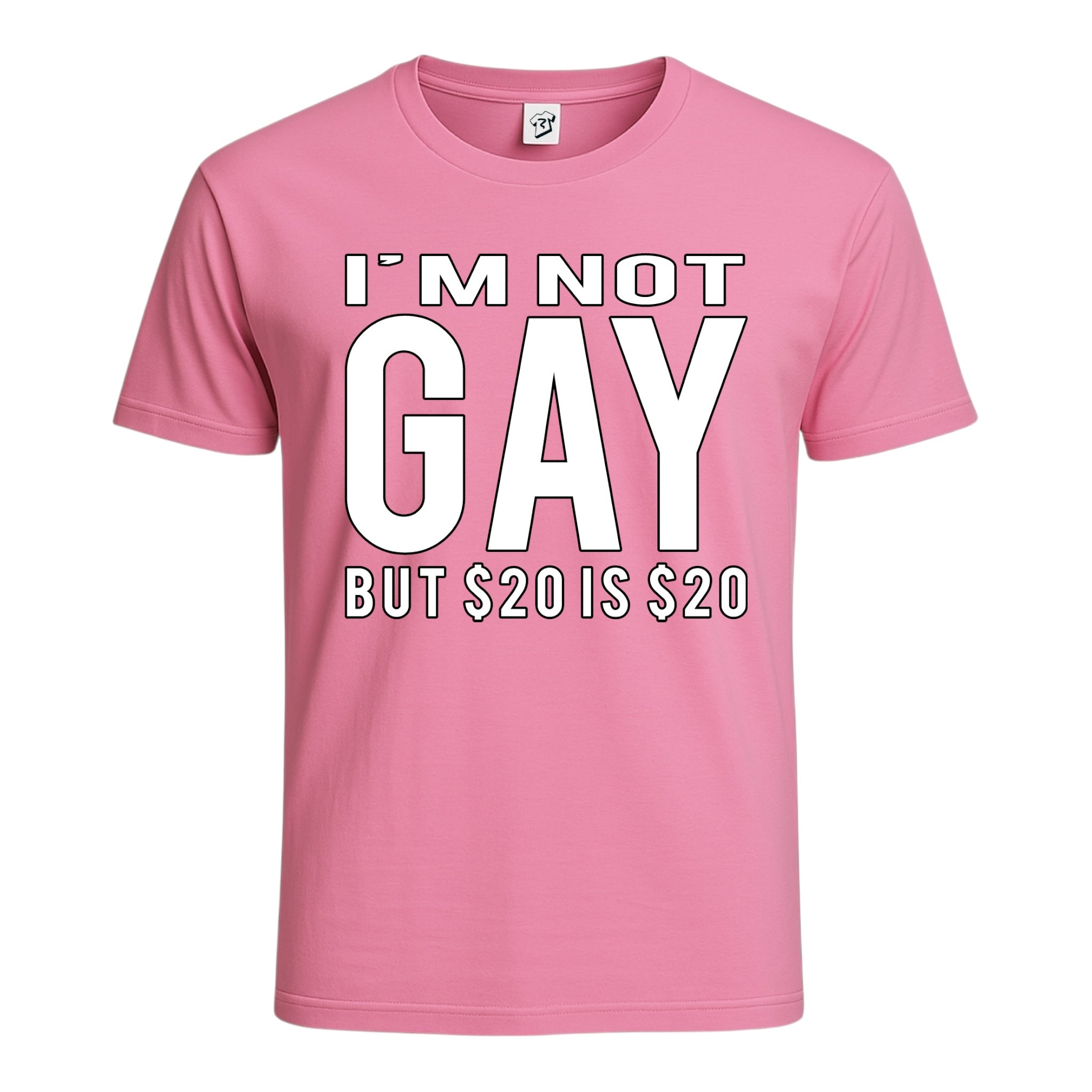 Tees Club graphic tee I'm Not Gay But $20 Is $20 - Cotton Tee Navy Size M detail