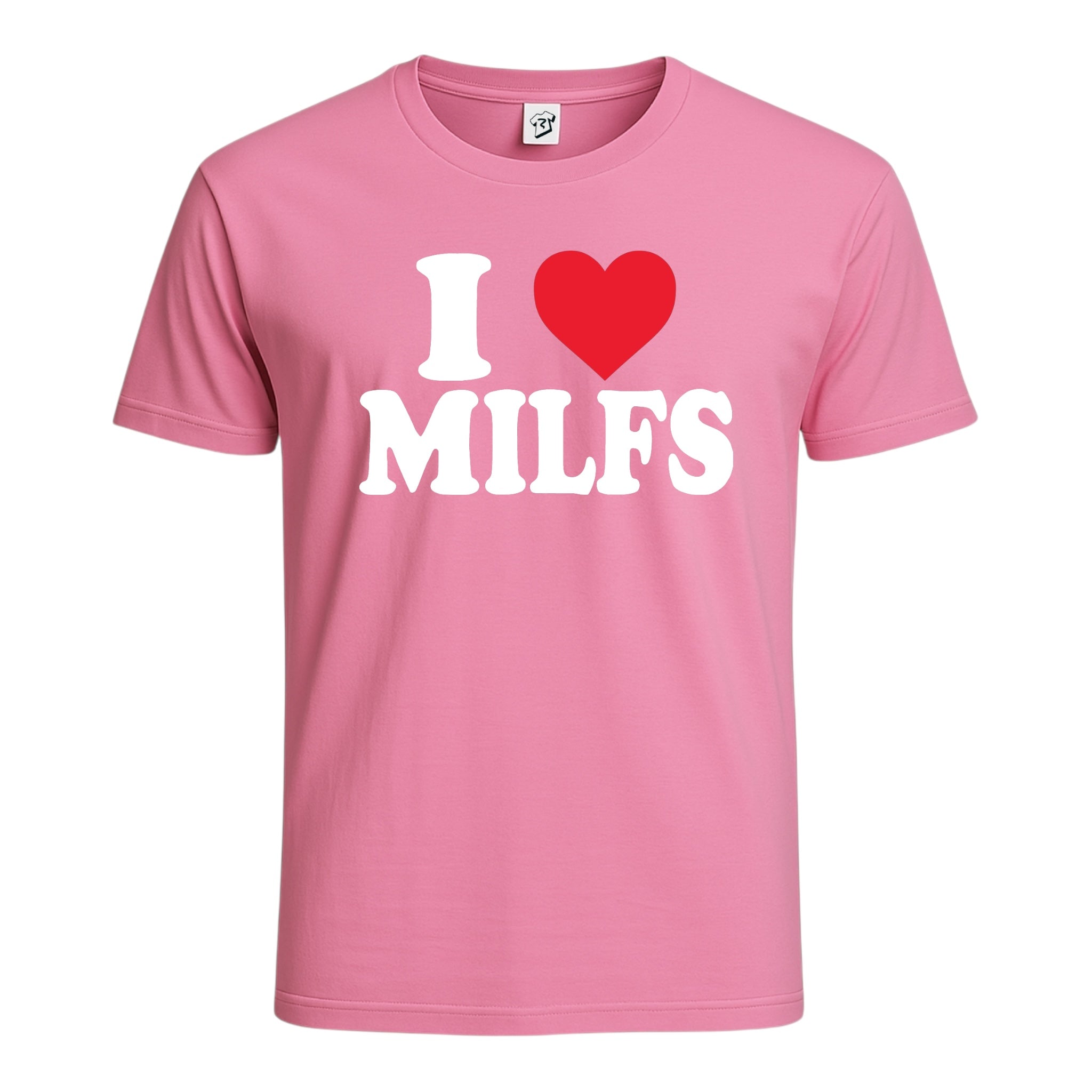 Tees Club graphic tee I Love MILFS - Cotton Tee Navy Size M detail