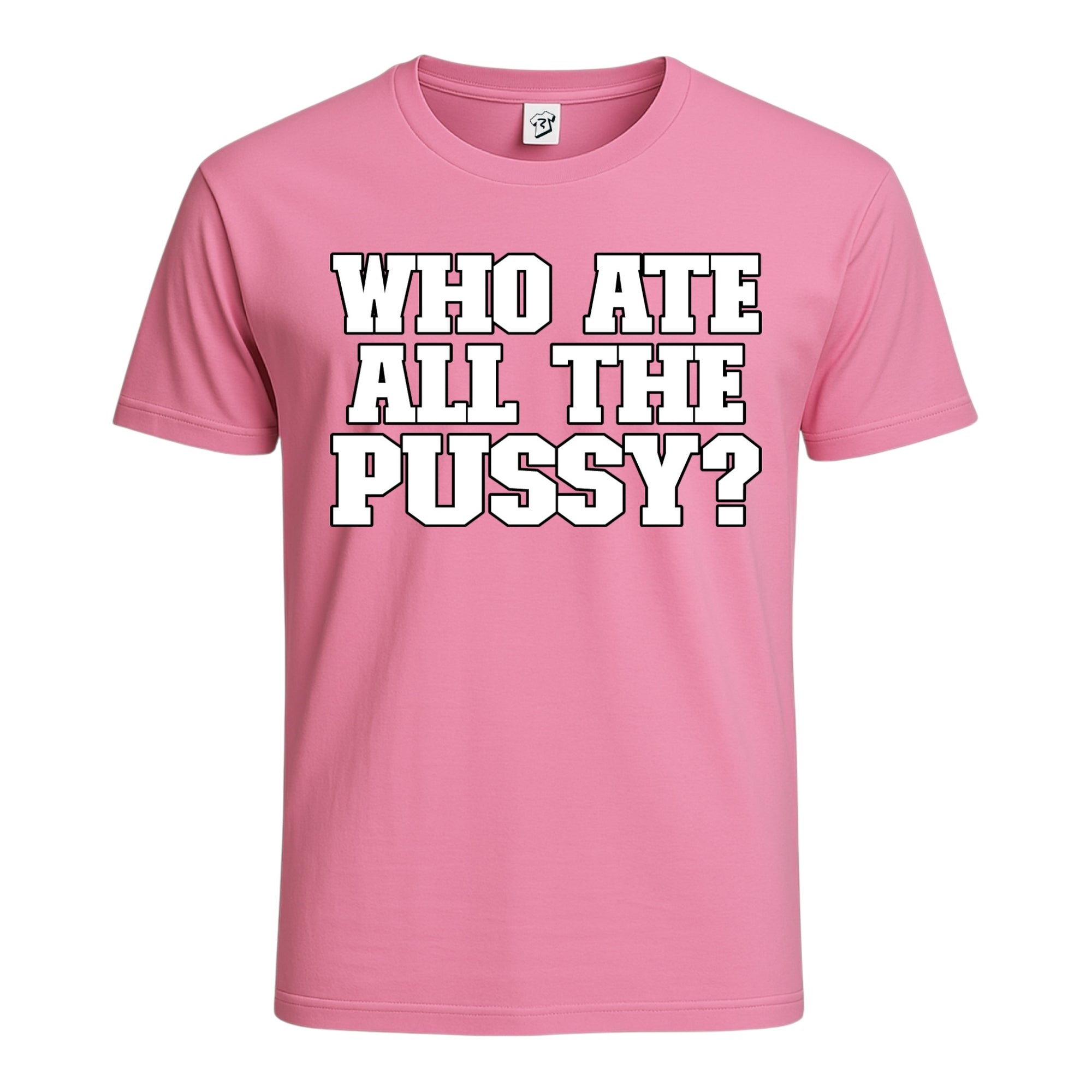 Tees Club graphic tee Who Ate All The Pussy? - Cotton Tee Navy Size S back view