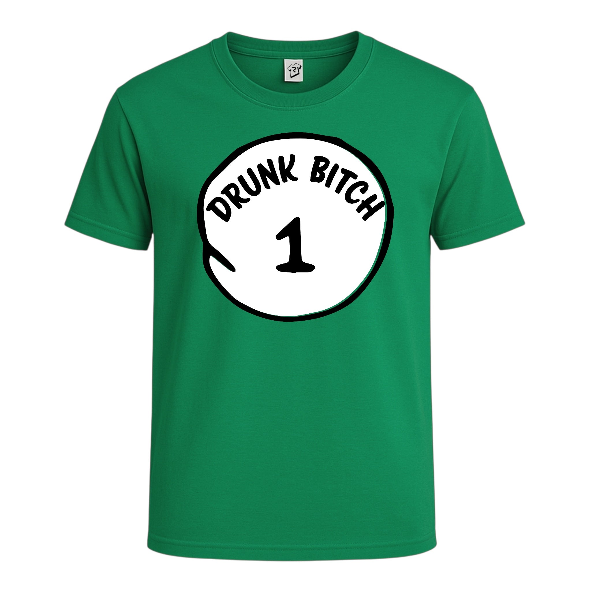 Tees Club graphic tee Drunk Bitch 1 - Cotton Tee Navy Size L detail