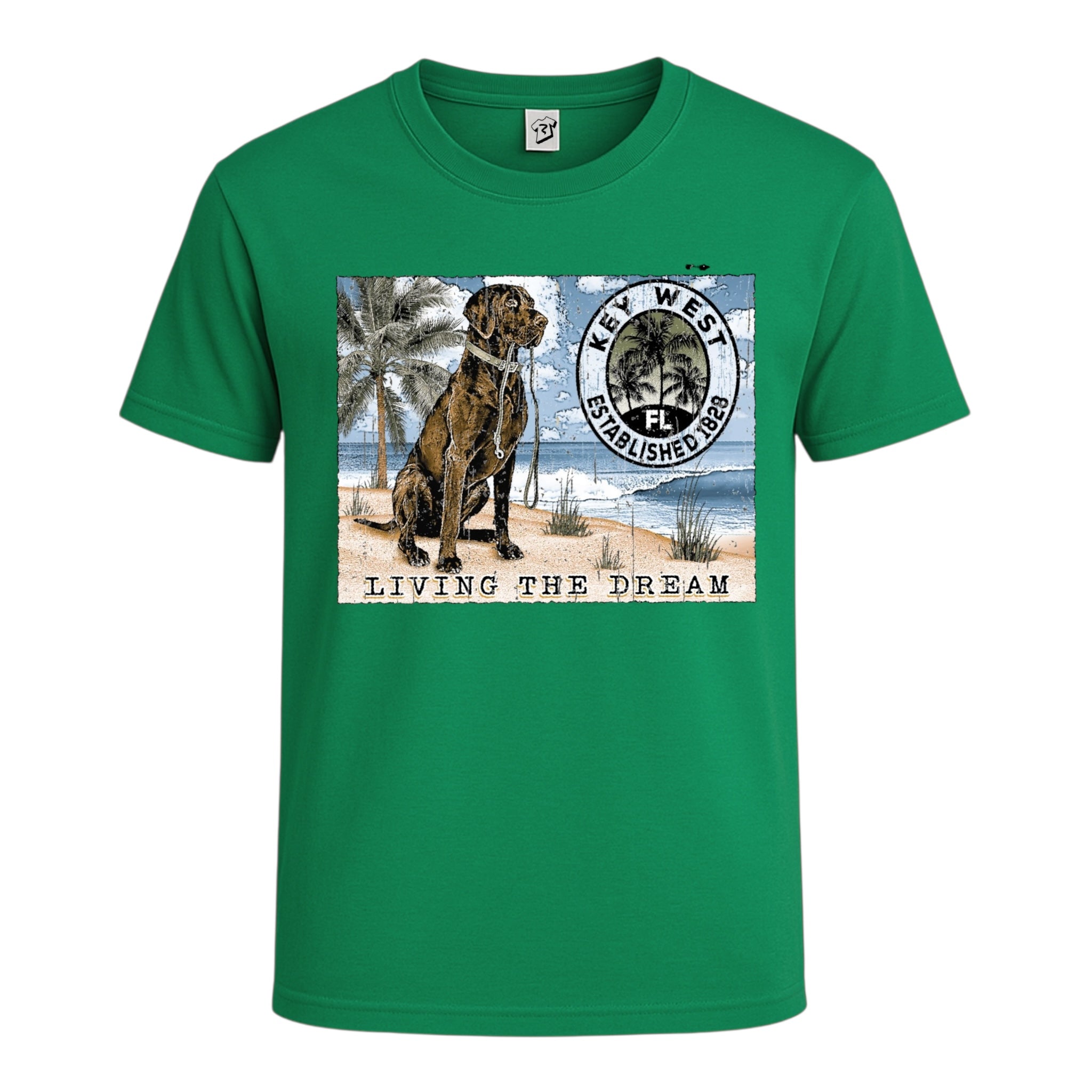 Black Lab Dog KW Cotton Tee