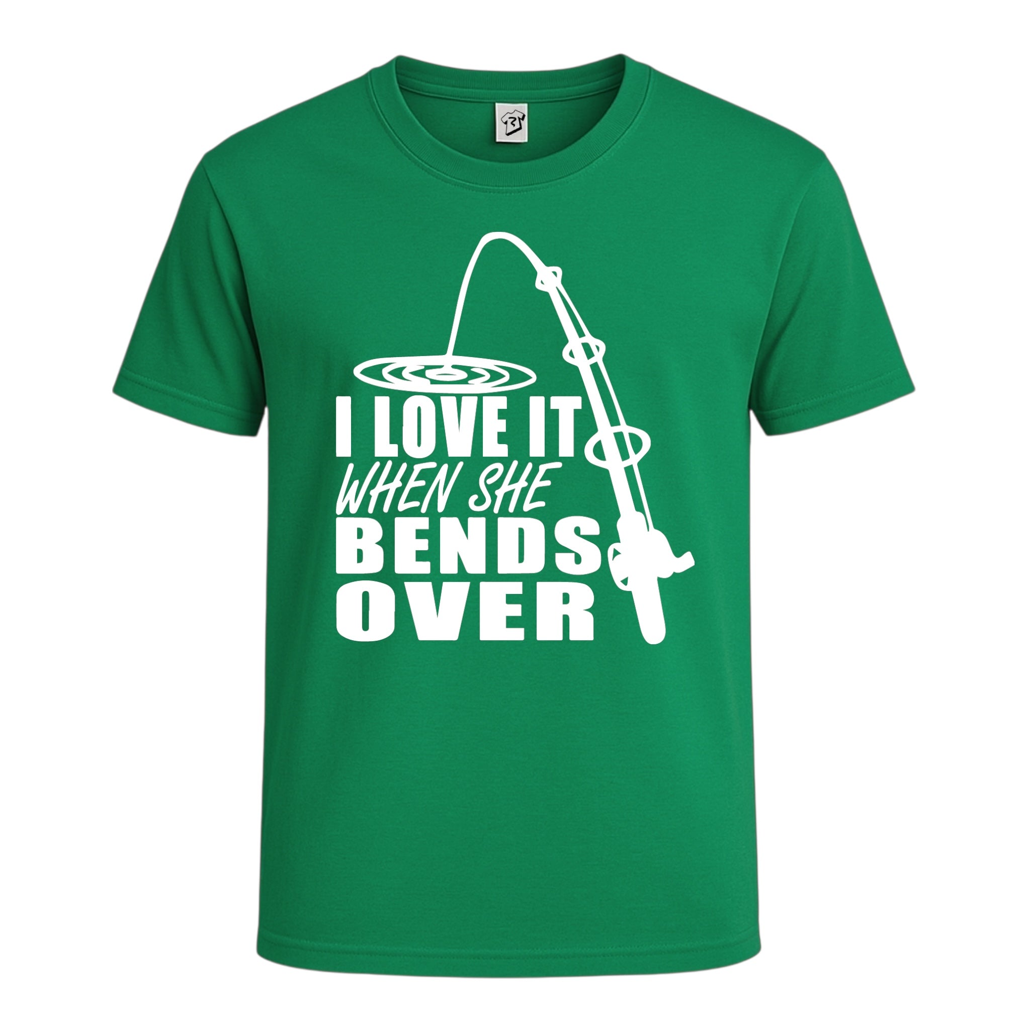 Tees Club graphic tee I Love It When She Bends Over - Cotton Tee Navy Size L detail