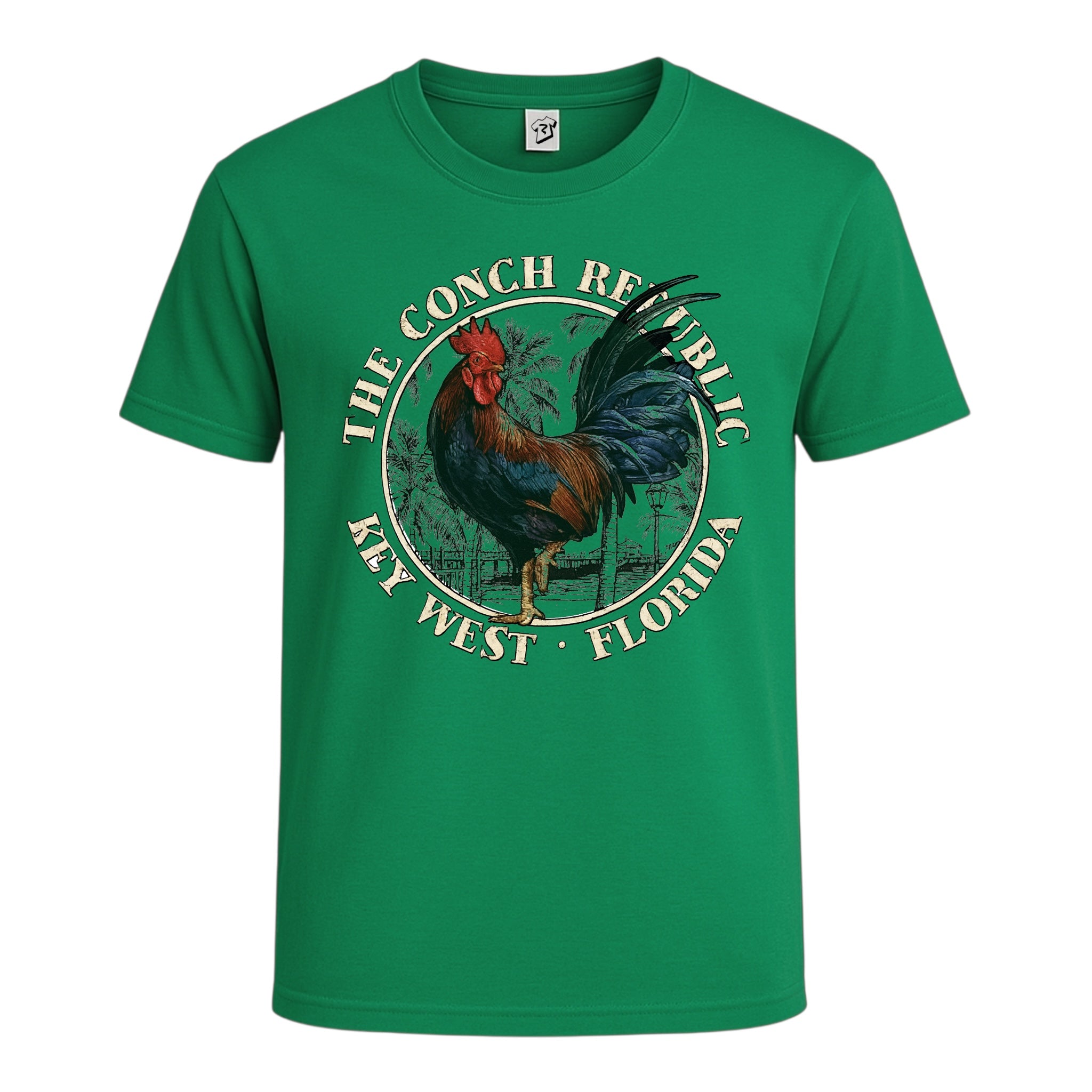 Tees Club graphic tee Rooster Conch Rep KW - Cotton Tee Navy Size M detail