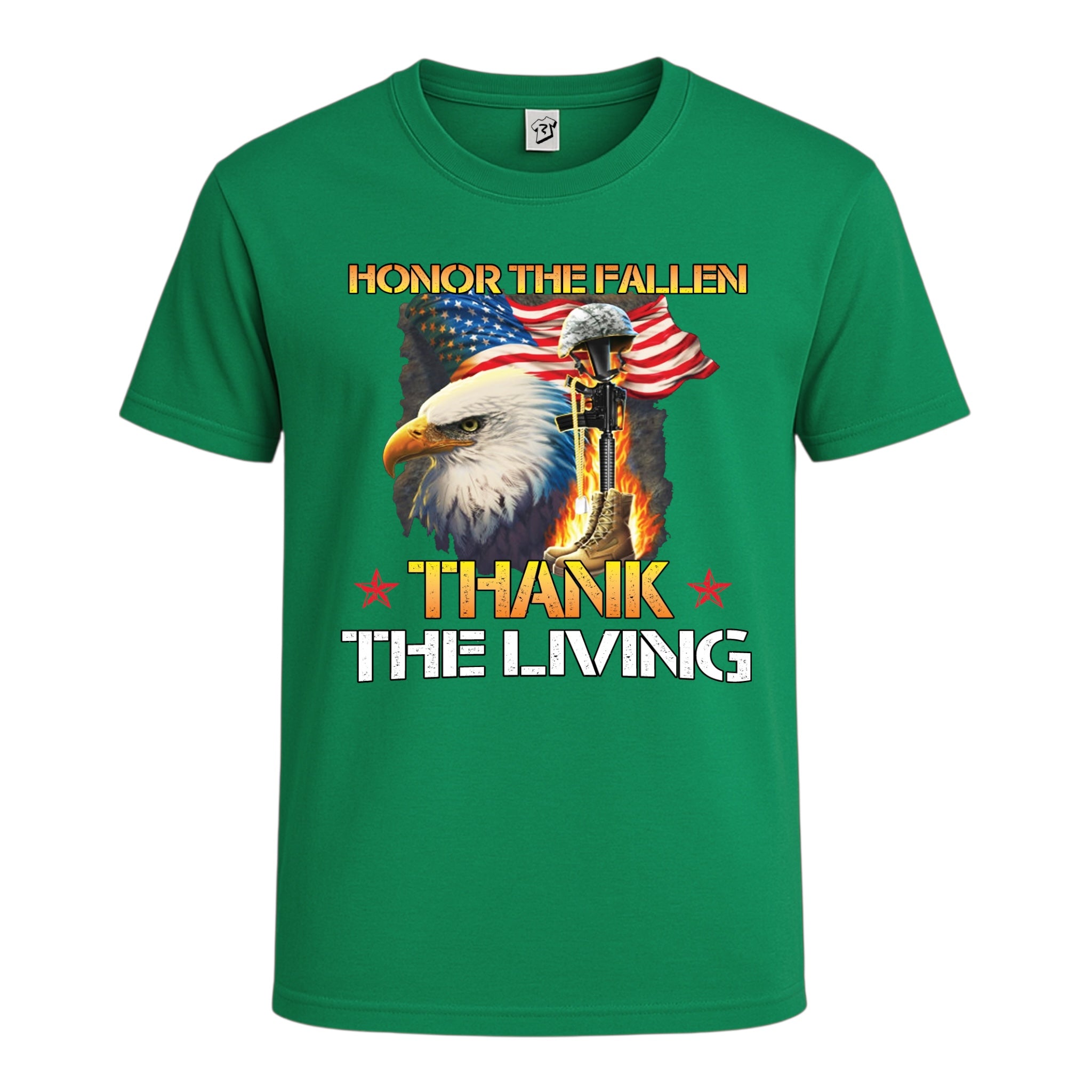 Tees Club graphic tee Honor the Fallen Thank the living - Cotton Tee Navy Size L detail