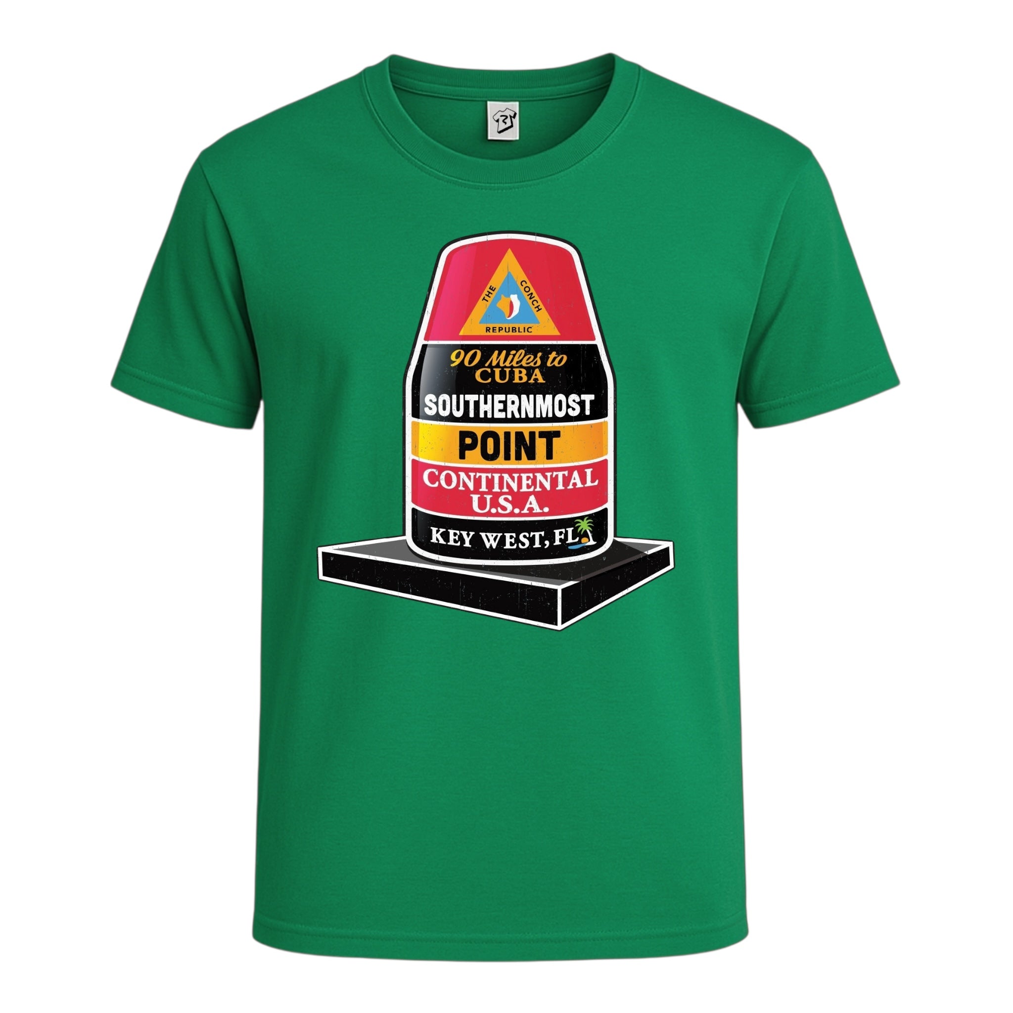 Tees Club graphic tee Southernmost Point KW - Cotton Tee Navy Size L detail