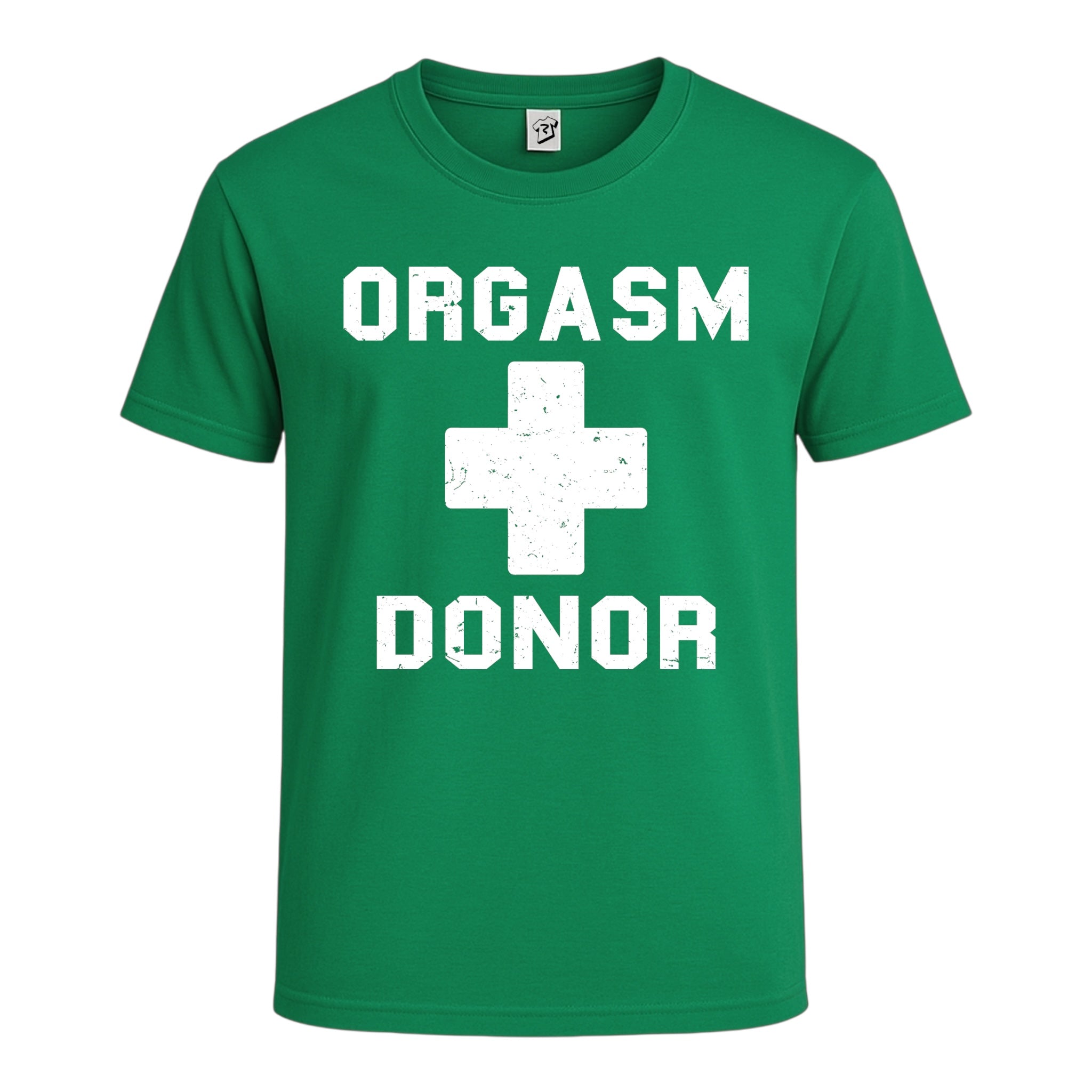 Tees Club graphic tee Orgasm Donor - Cotton Tee Navy Size L detail