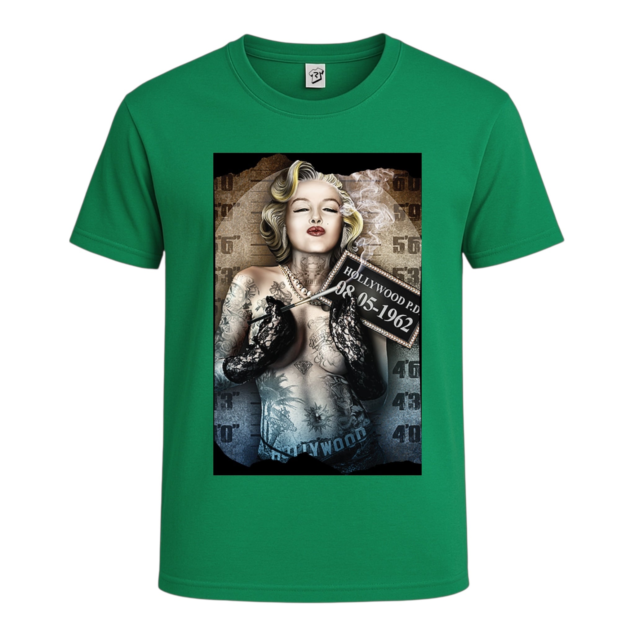 Tees Club graphic tee Marilyn Monroe Hollywood - Cotton Tee Navy Size M detail