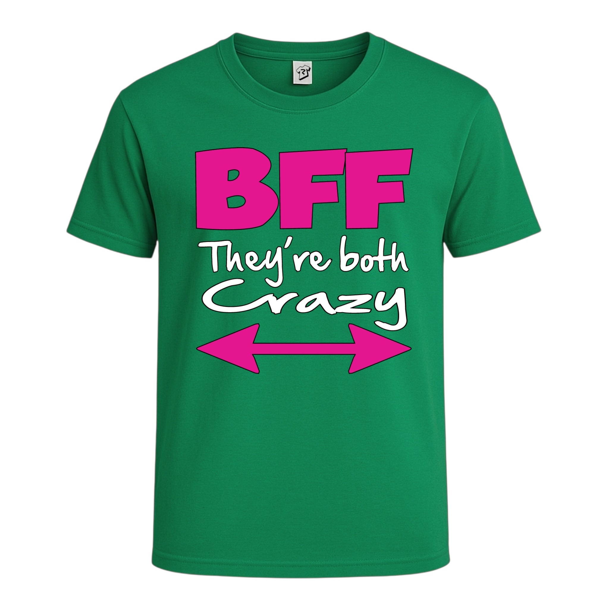 Tees Club graphic tee BFF They're Both Crazy - Cotton Tee Navy Size M detail