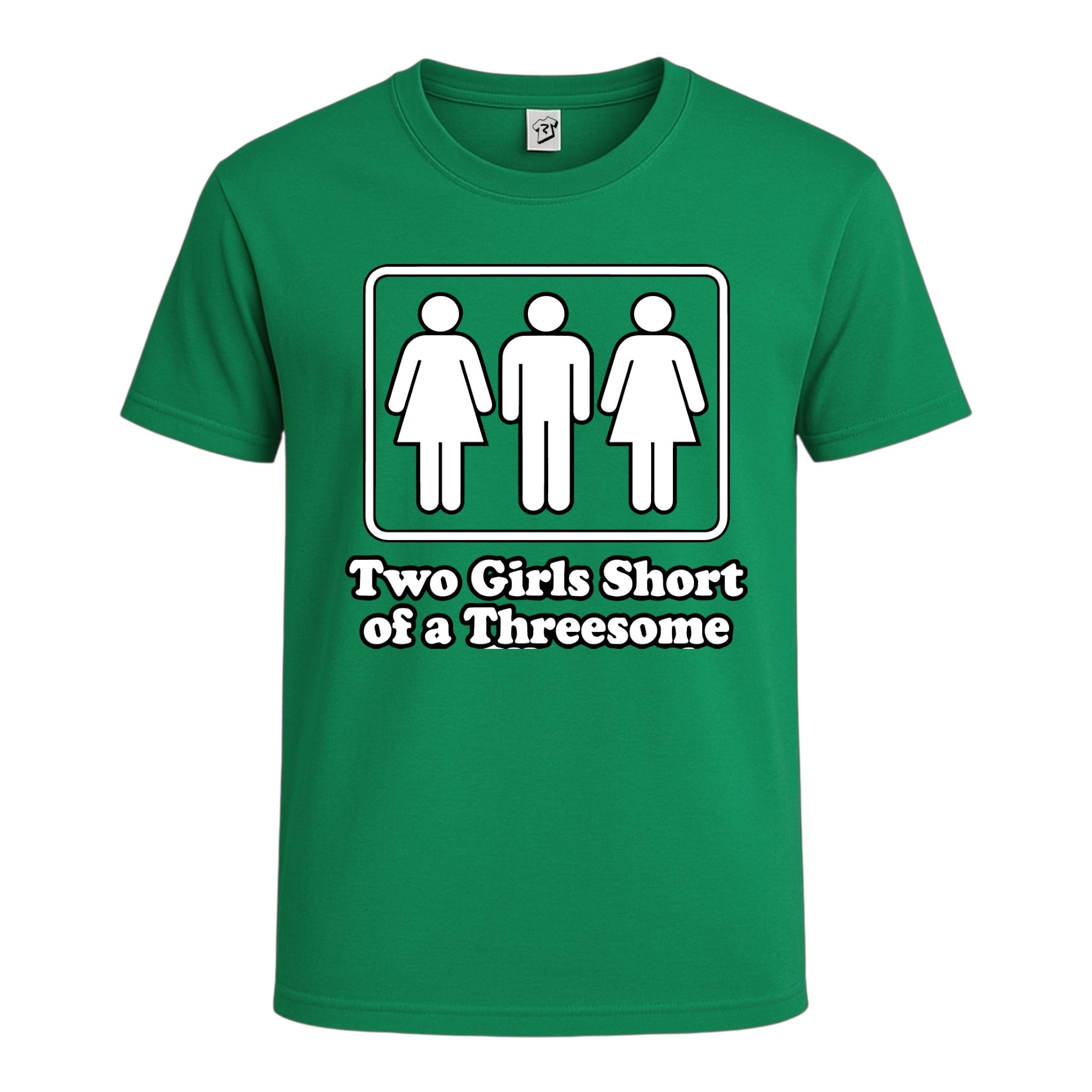 Tees Club graphic tee Two Girls Short of a Threesome - Cotton Tee Navy Size L detail