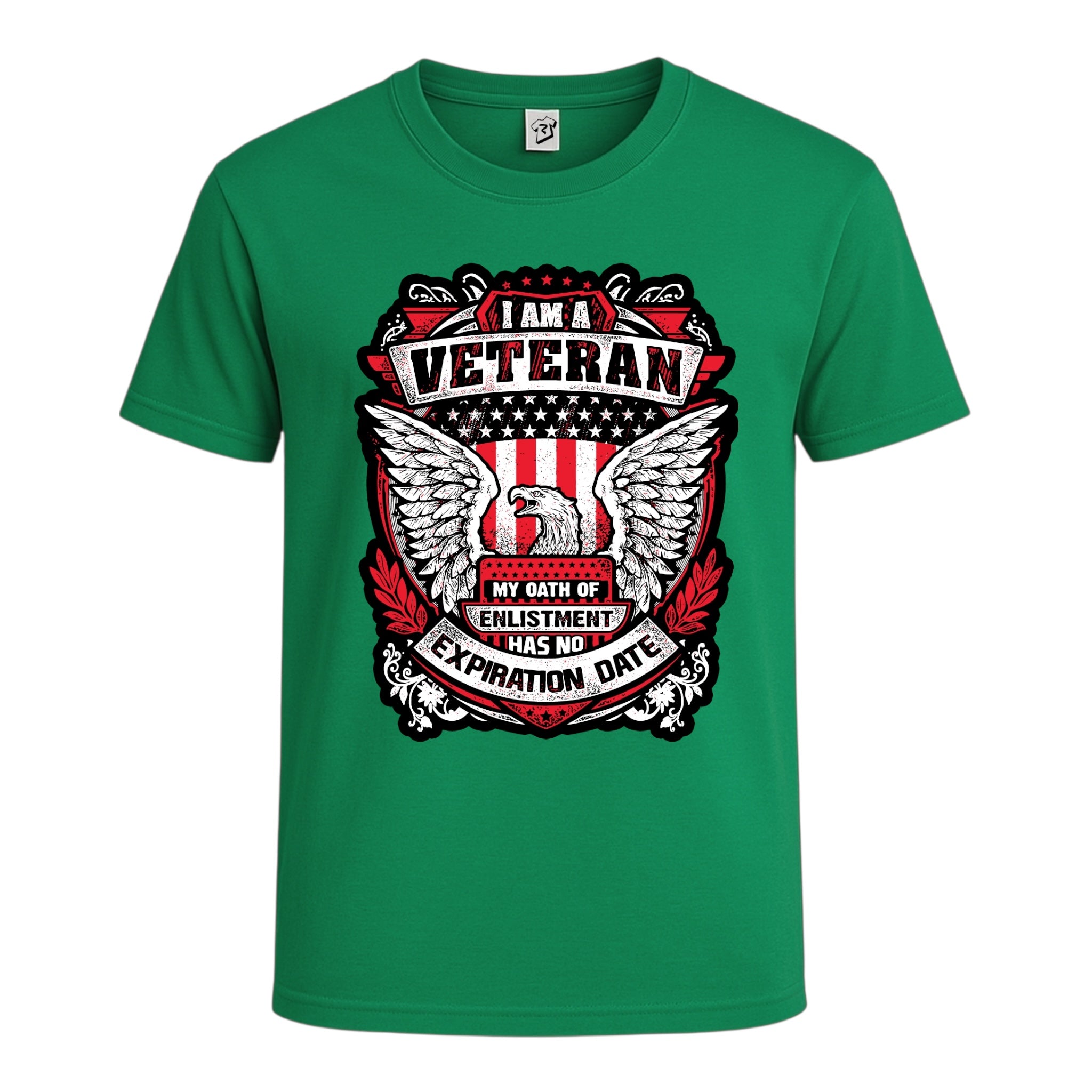 Tees Club graphic tee Veteran No Expiration Date - Cotton Tee Navy Size M detail