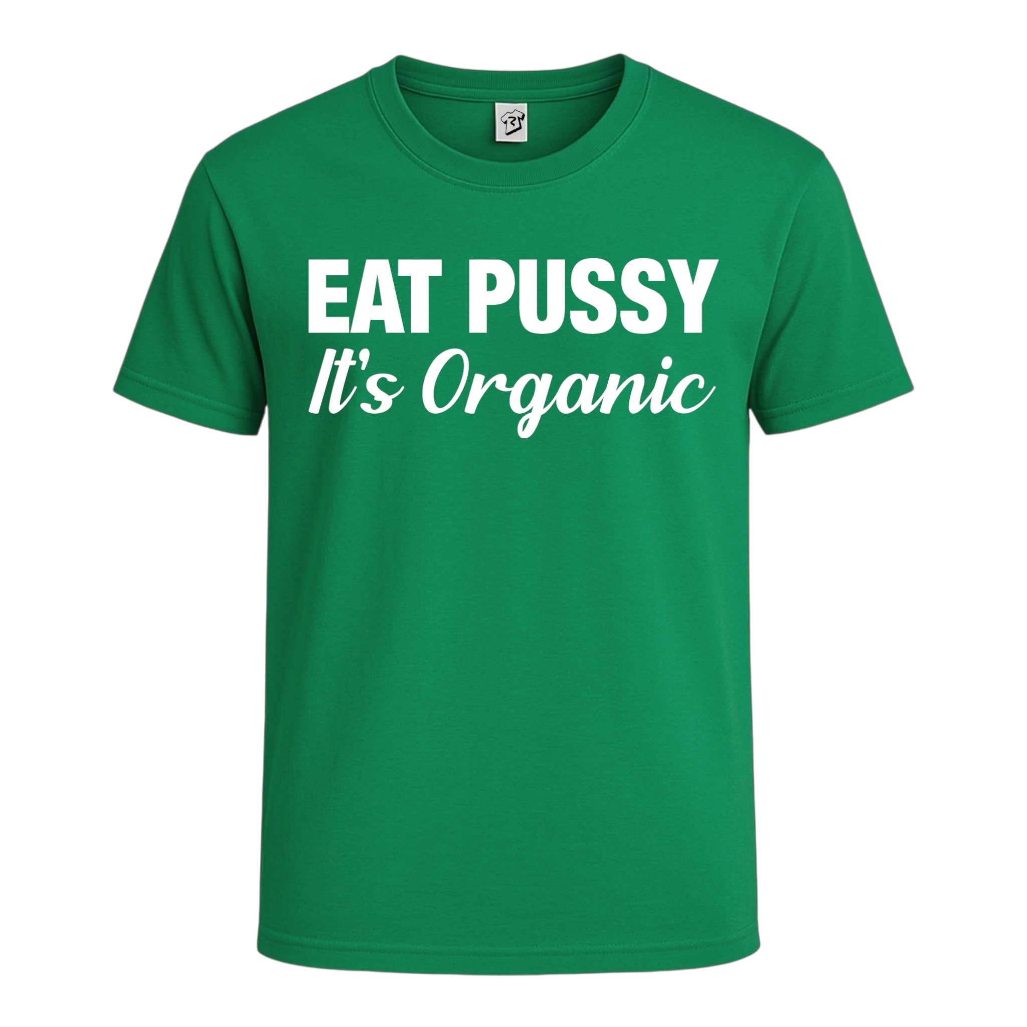 Tees Club graphic tee Eat Pussy It's Organic - Cotton Tee Navy Size M detail