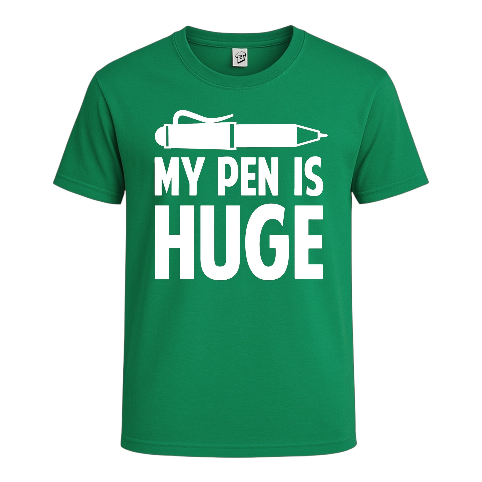 Tees Club graphic tee My Pen Is Huge - Cotton Tee Navy Size L detail