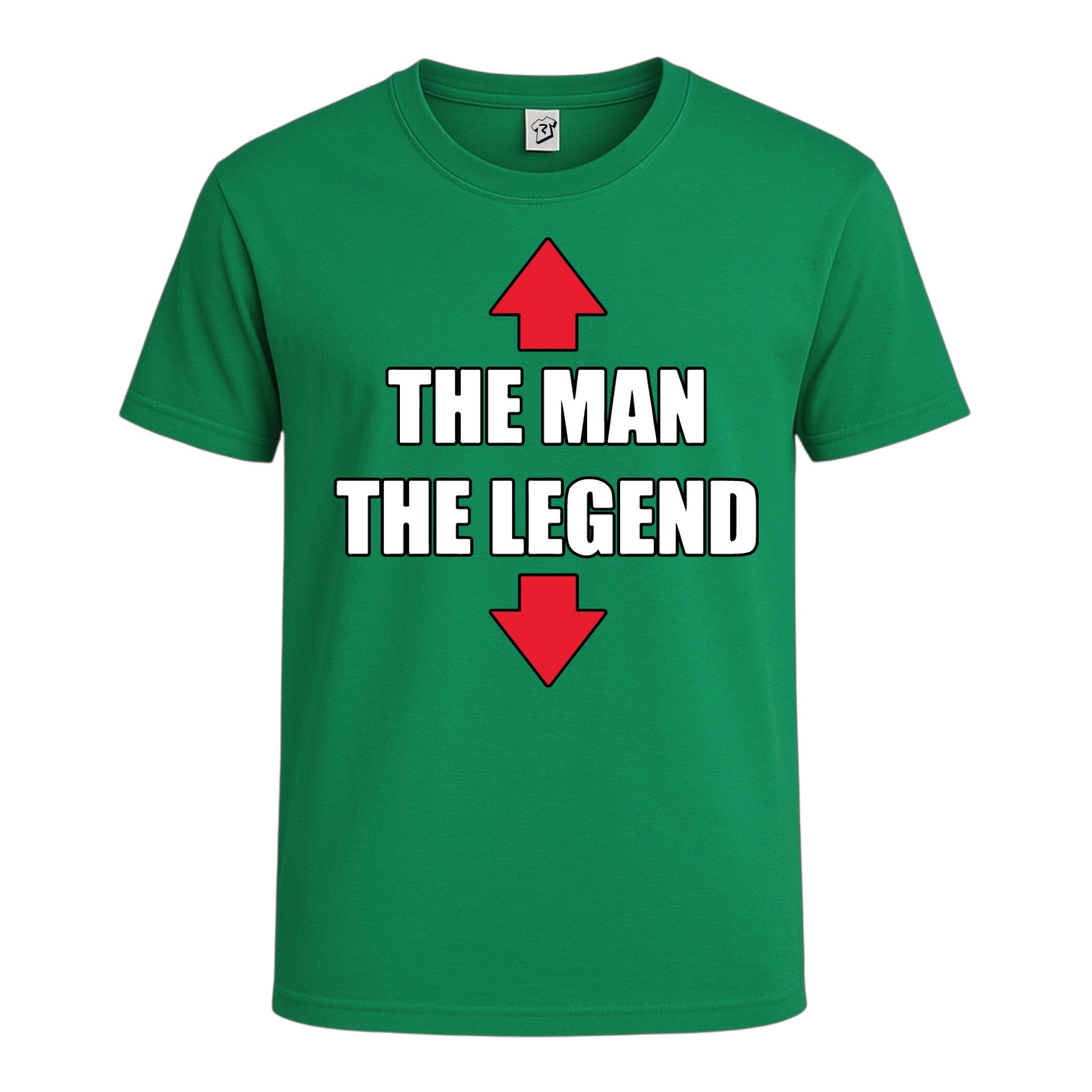 Tees Club graphic tee The Man The Legend - Cotton Tee Navy Size M detail
