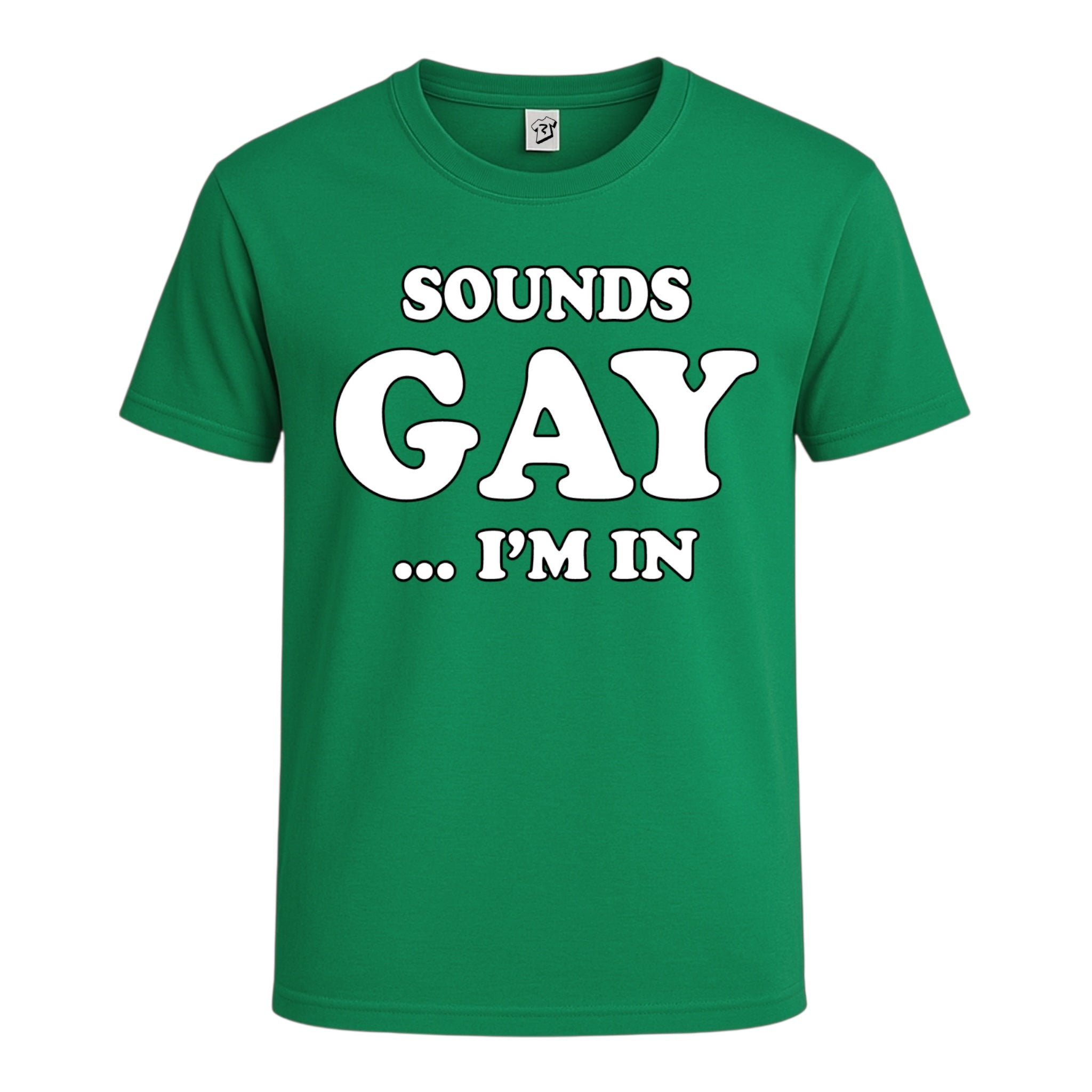 Tees Club graphic tee Sounds Gay I'm In - Cotton Tee Navy Size L detail