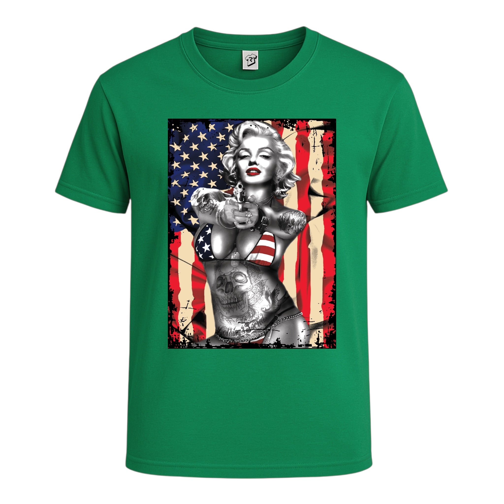 Tees Club graphic tee Marilyn Monroe USA - Cotton Tee Navy Size M detail