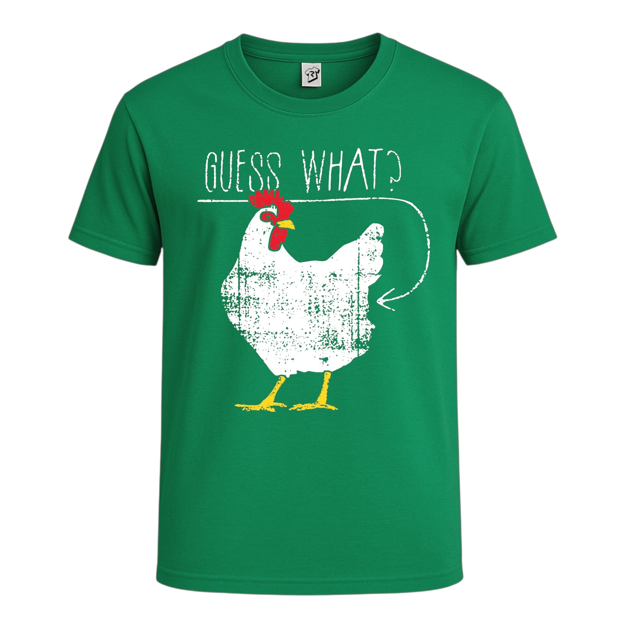 Tees Club graphic tee Guess What Chicken Butt - Cotton Tee Navy Size M detail