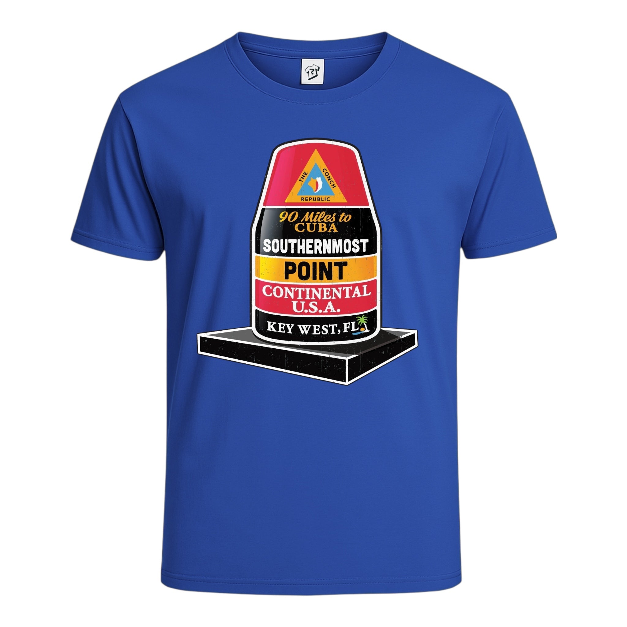 Tees Club graphic tee Southernmost Point KW - Cotton Tee Navy Size 2XL detail