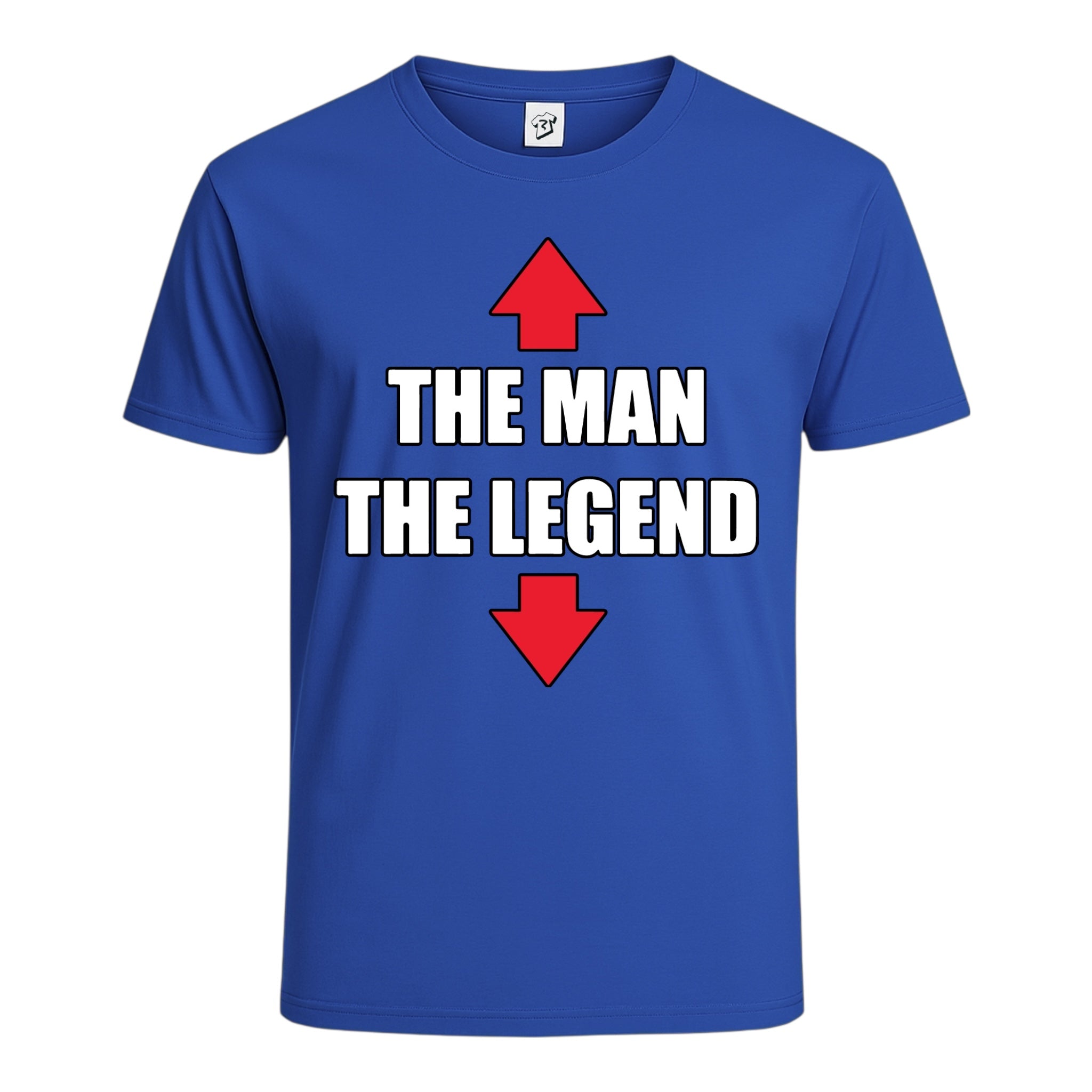 Tees Club graphic tee The Man The Legend - Cotton Tee Navy Size XL detail