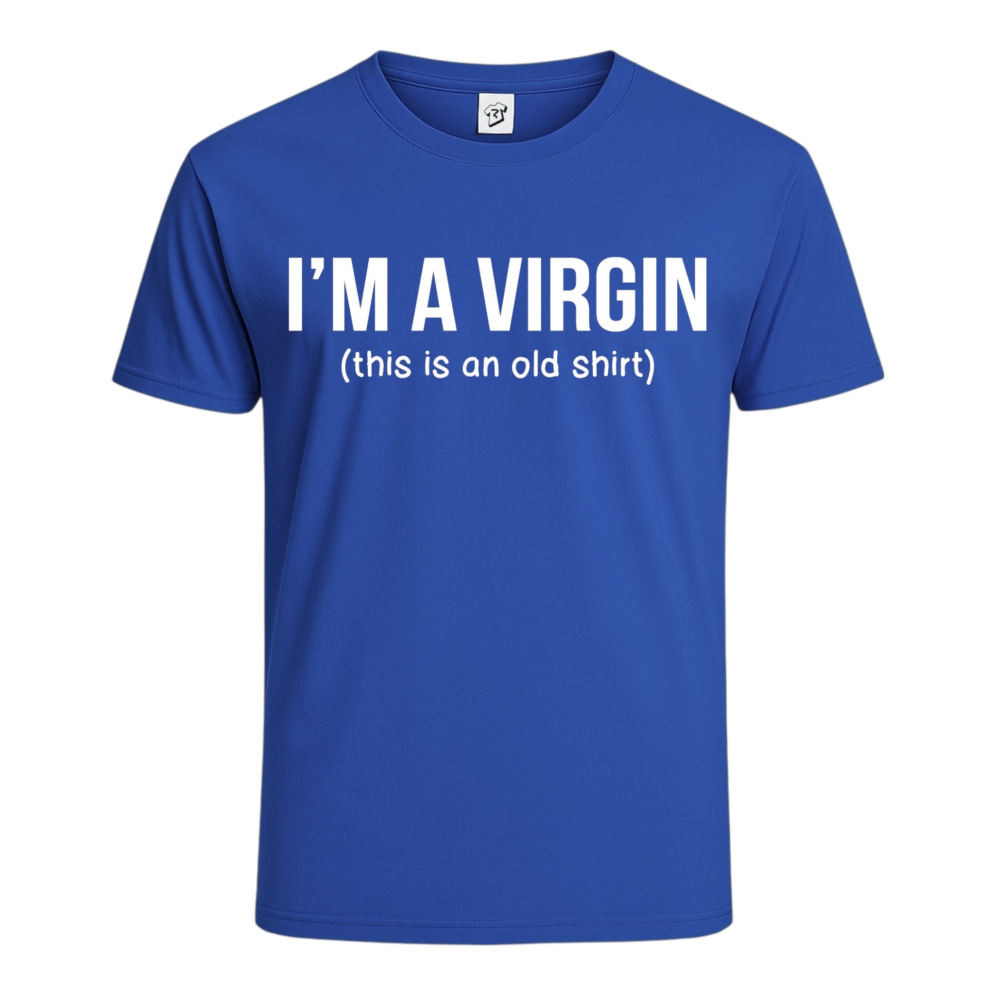 Tees Club graphic tee I'm a Virgin (This Is an Old Shirt) - Cotton Tee Navy Size XL detail