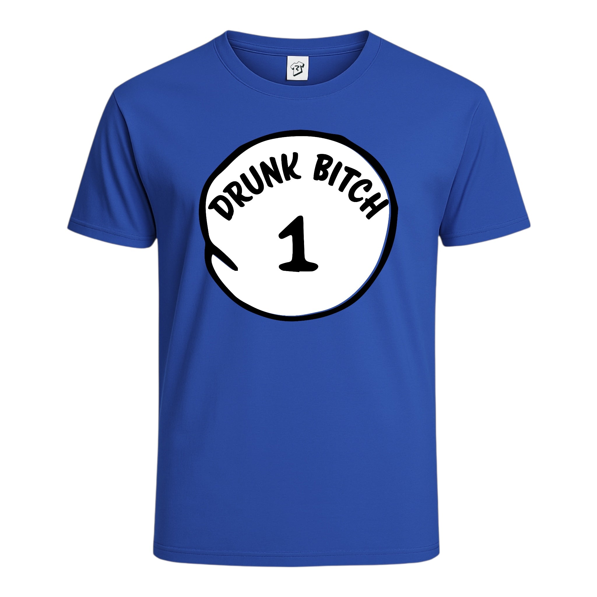 Tees Club graphic tee Drunk Bitch 1 - Cotton Tee Navy Size 2XL detail