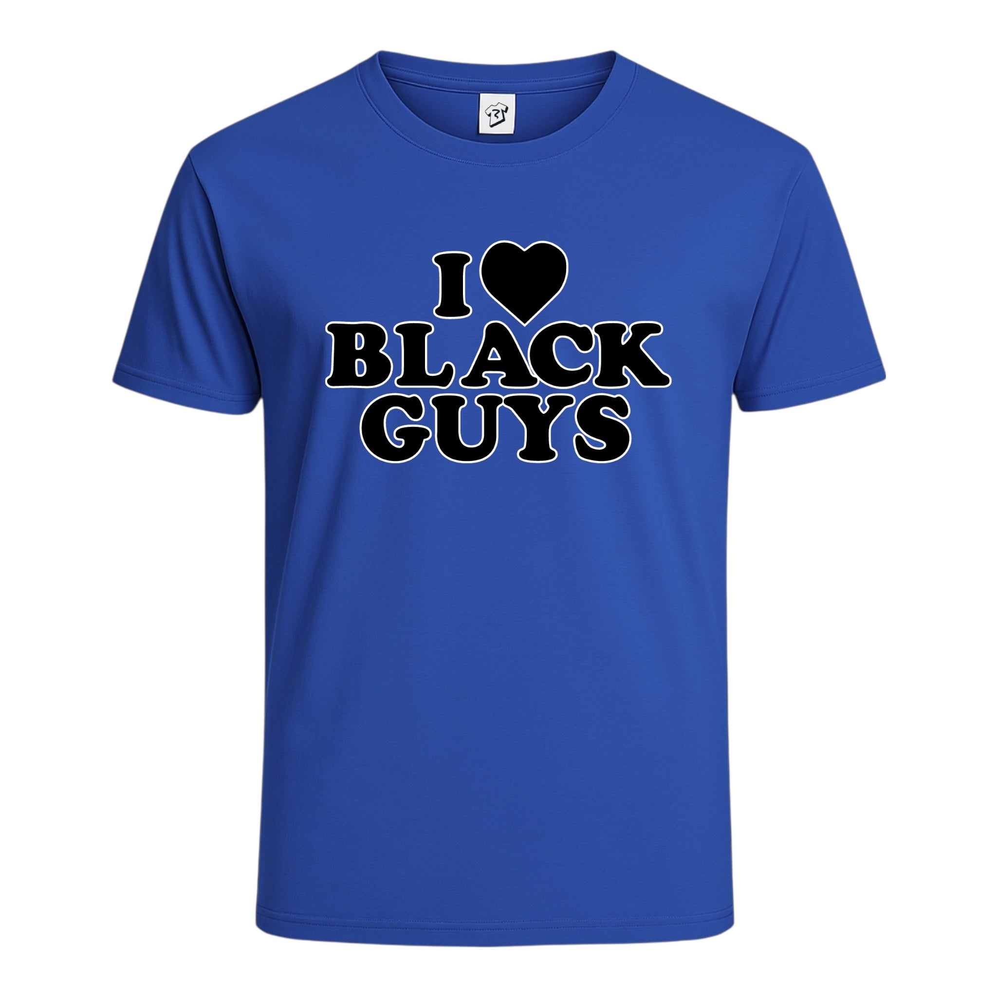 Tees Club graphic tee I Love Black Guys (Black) - Cotton Tee Navy Size XL detail