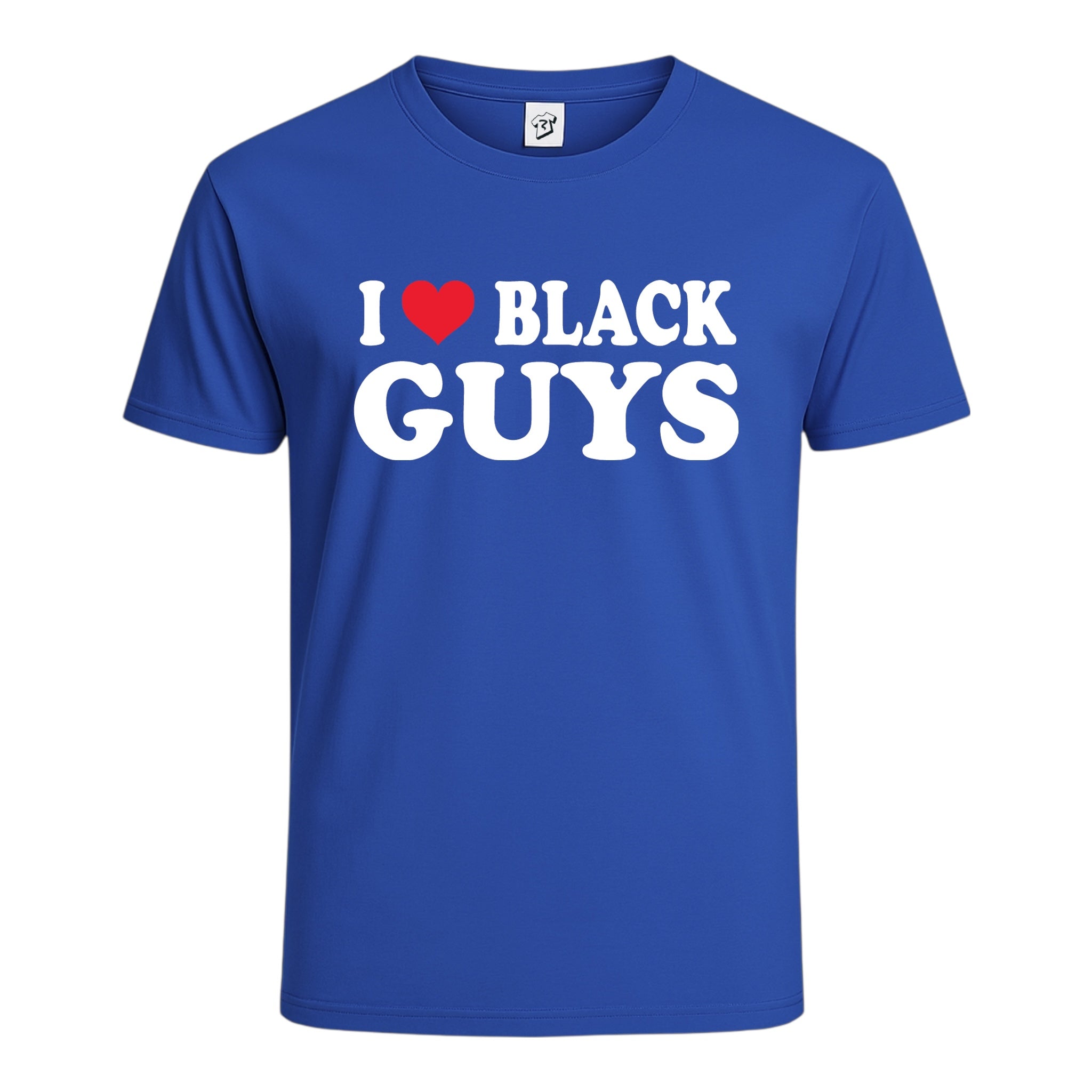Tees Club graphic tee I Love Black Guys - Cotton Tee Navy Size XL detail
