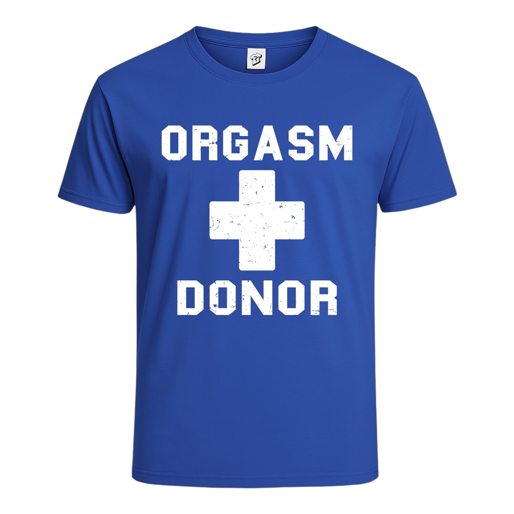 Tees Club graphic tee Orgasm Donor - Cotton Tee Navy Size 2XL detail