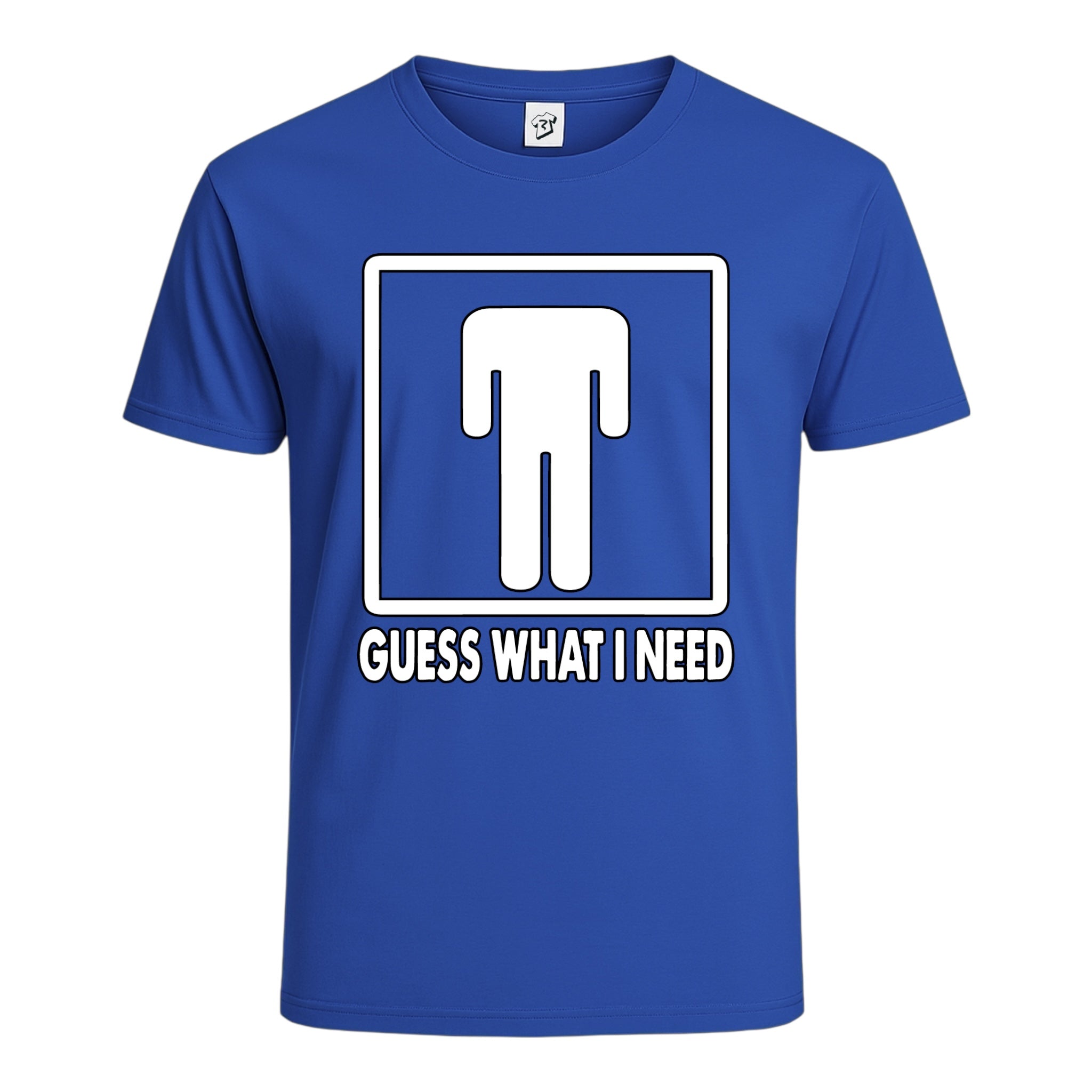 Tees Club graphic tee Guess What I Need - Cotton Tee Navy Size XL detail