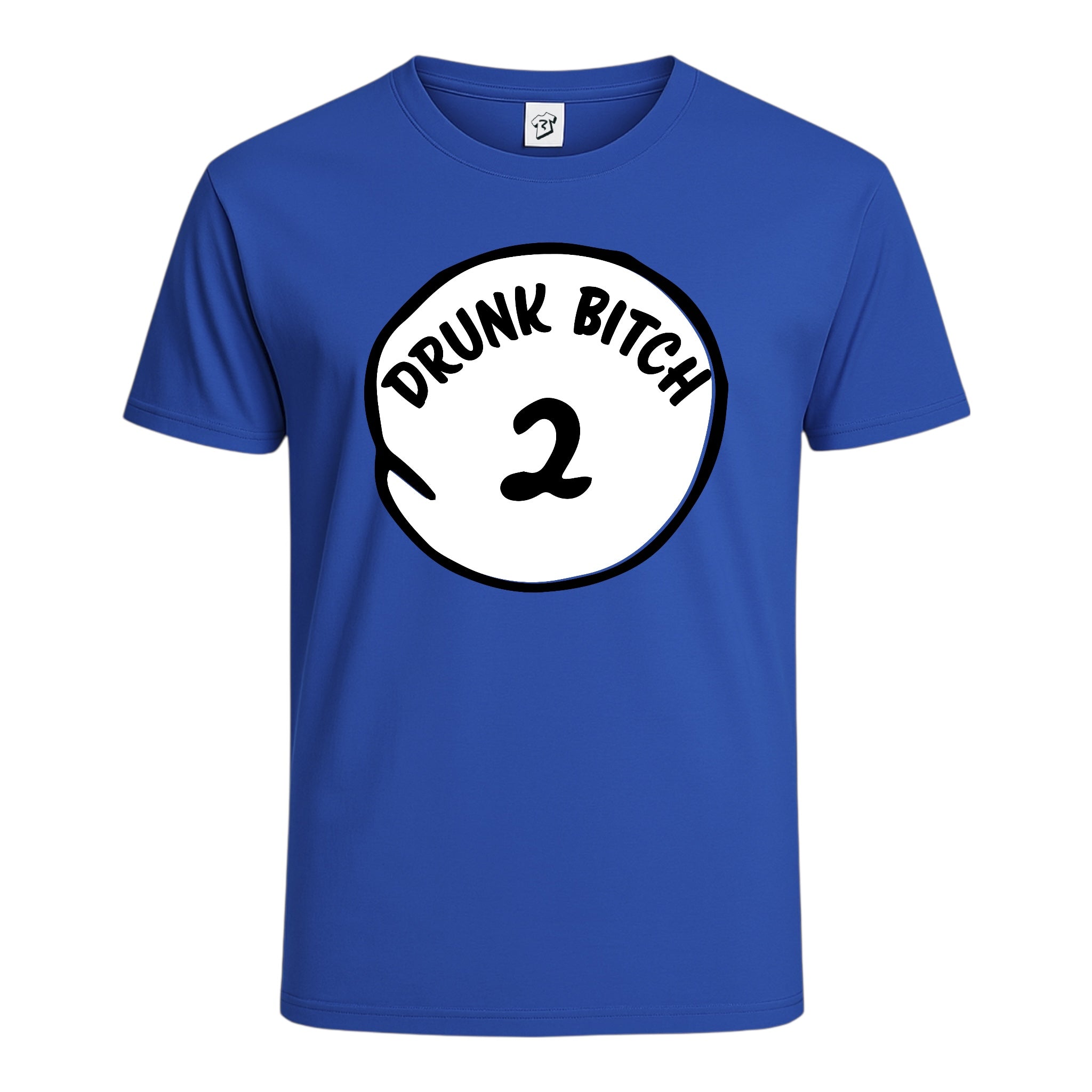 Tees Club graphic tee Drunk Bitch 2 - Cotton Tee Navy Size 2XL detail