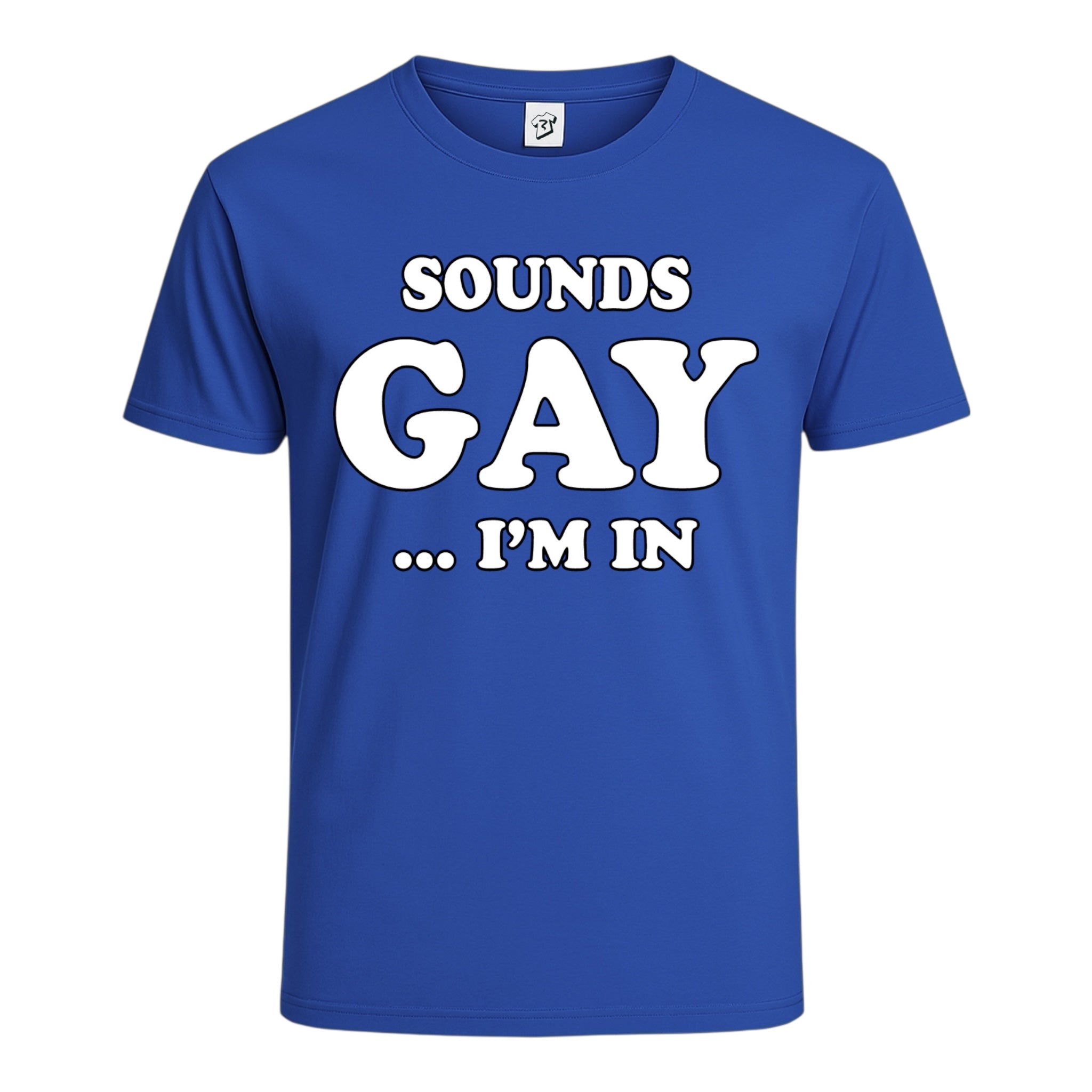 Tees Club graphic tee Sounds Gay I'm In - Cotton Tee Navy Size S front view