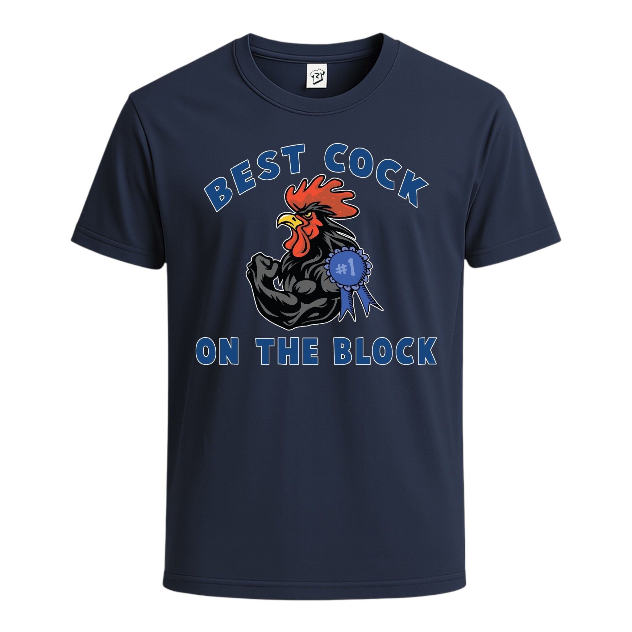 Tees Club graphic tee Best Cock On The Block - Cotton Tee Navy Size M detail
