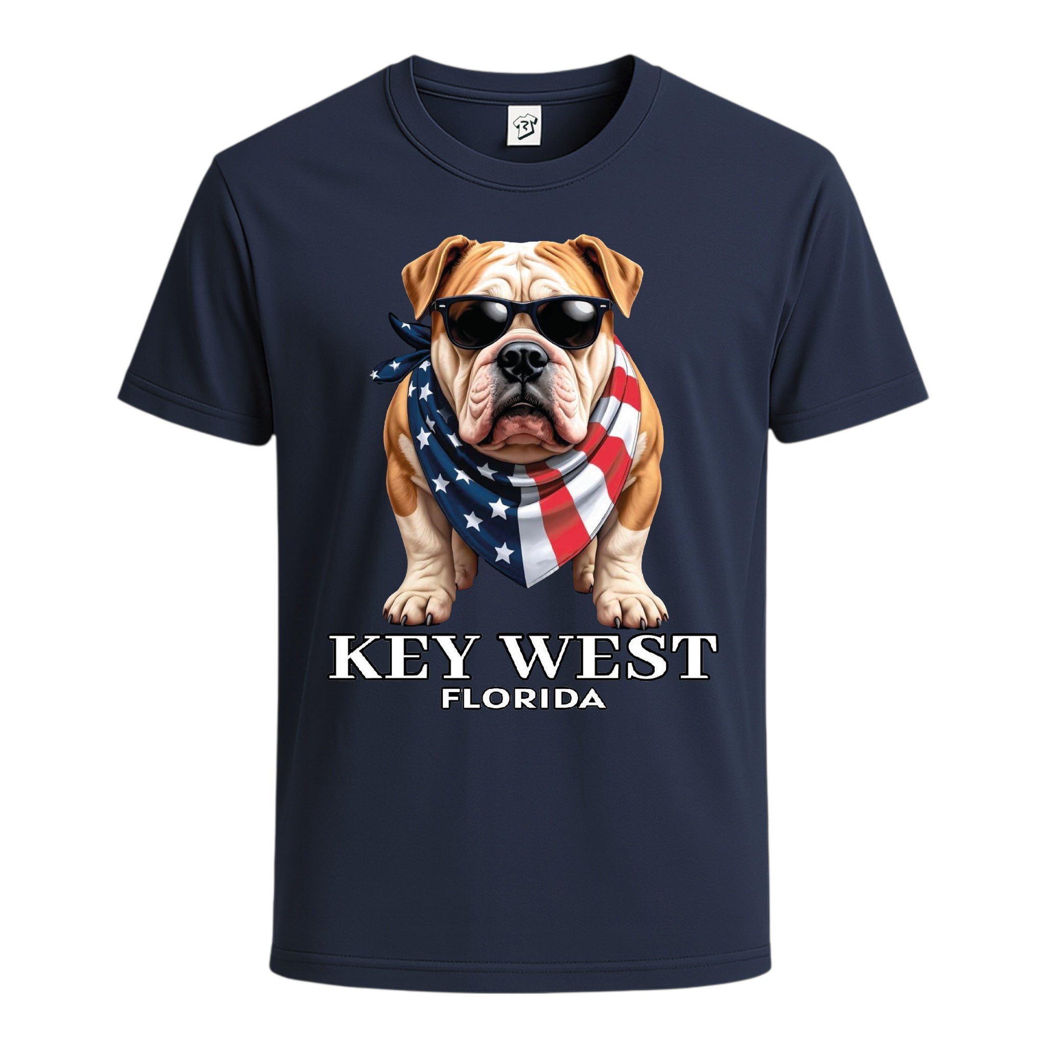 Tees Club graphic tee Bulldog KW - Cotton Tee Navy Size L detail