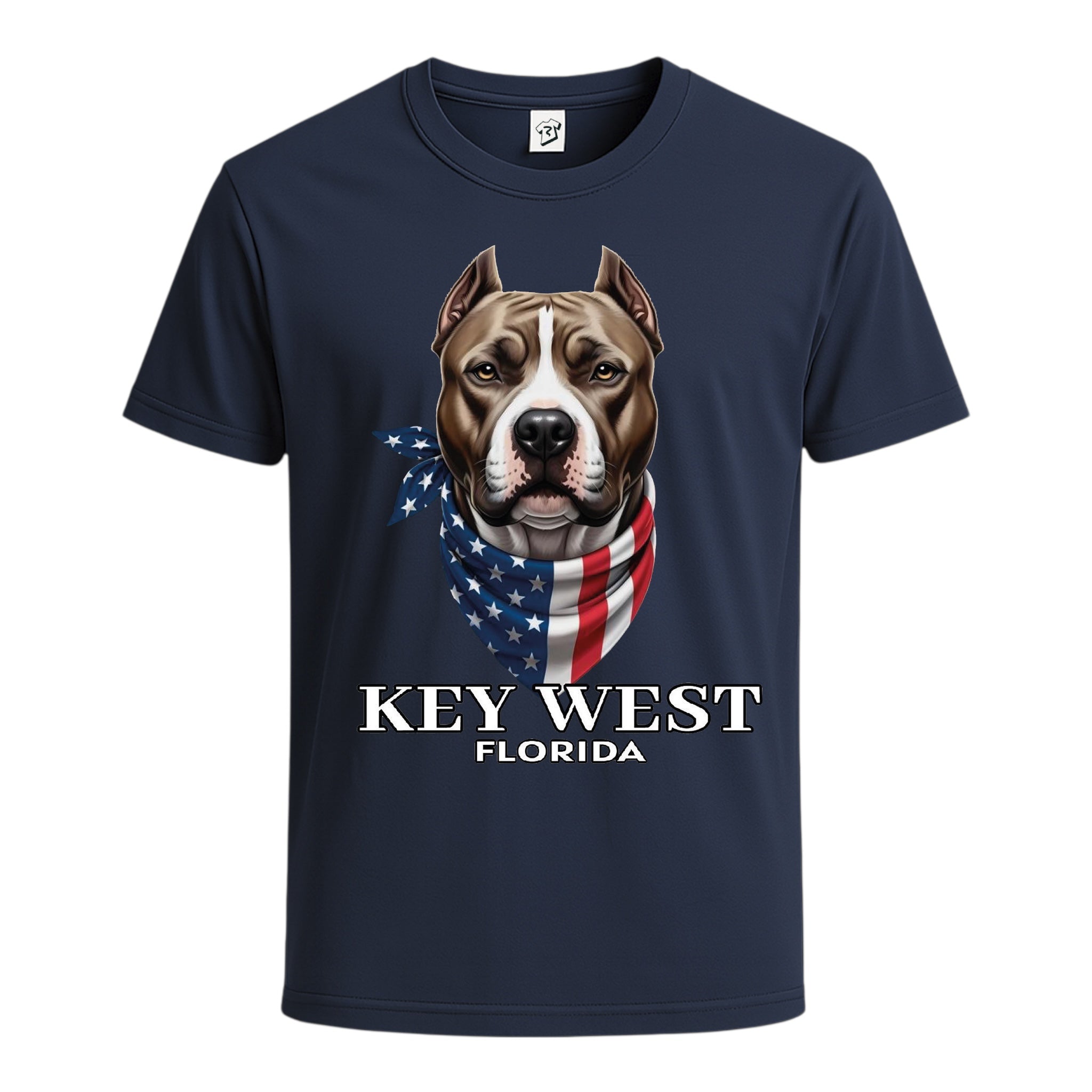 Tees Club graphic tee Pitbull KW - Cotton Tee Navy Size S front view