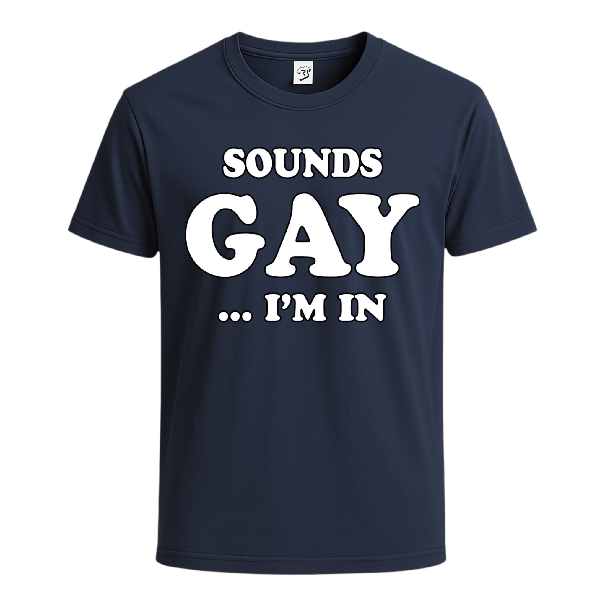 Tees Club graphic tee Sounds Gay I'm In - Cotton Tee Navy Size M detail