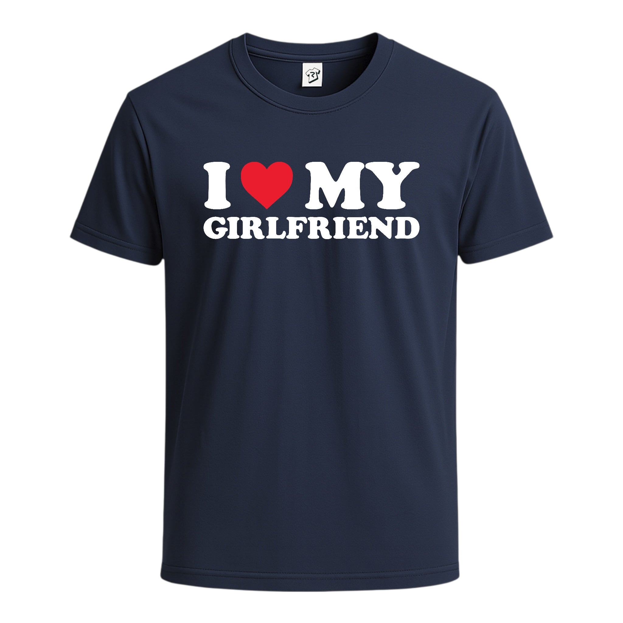 Tees Club graphic tee I Love My Girlfriend - Cotton Tee Navy Size 2XL detail