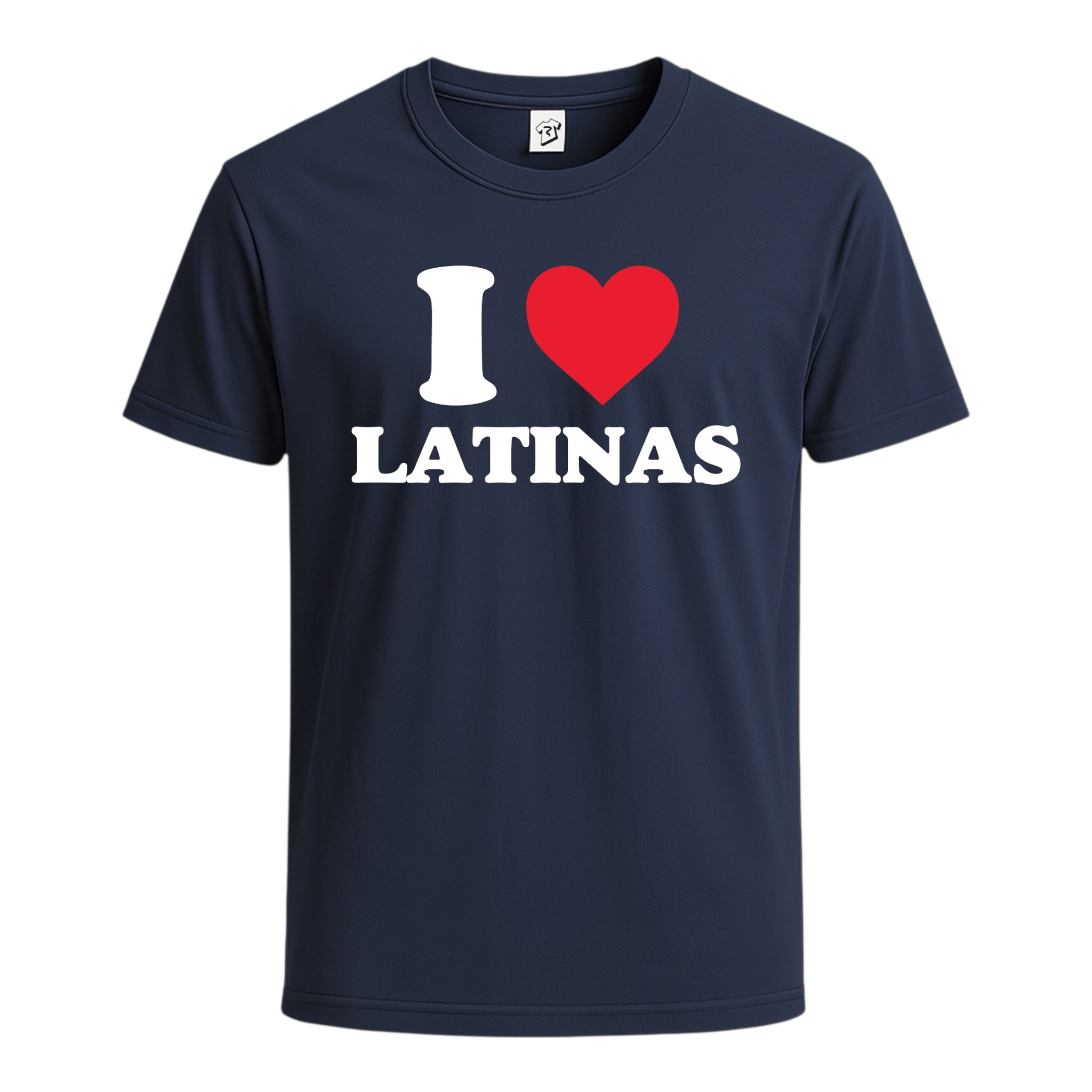 Tees Club graphic tee I Love Latinas - Cotton Tee Navy Size 2XL detail