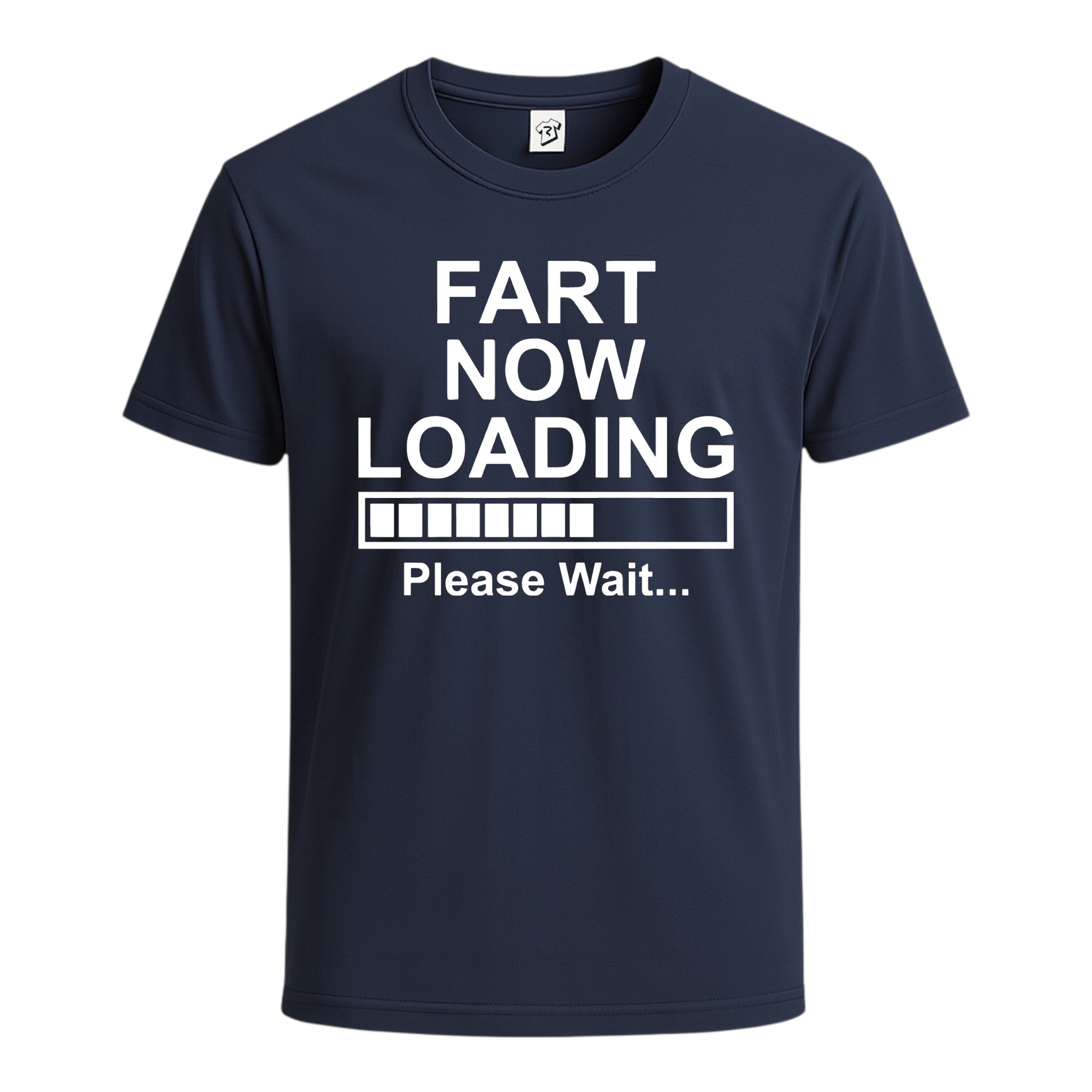 Tees Club graphic tee Fart Loading - Cotton Tee Navy Size S front view