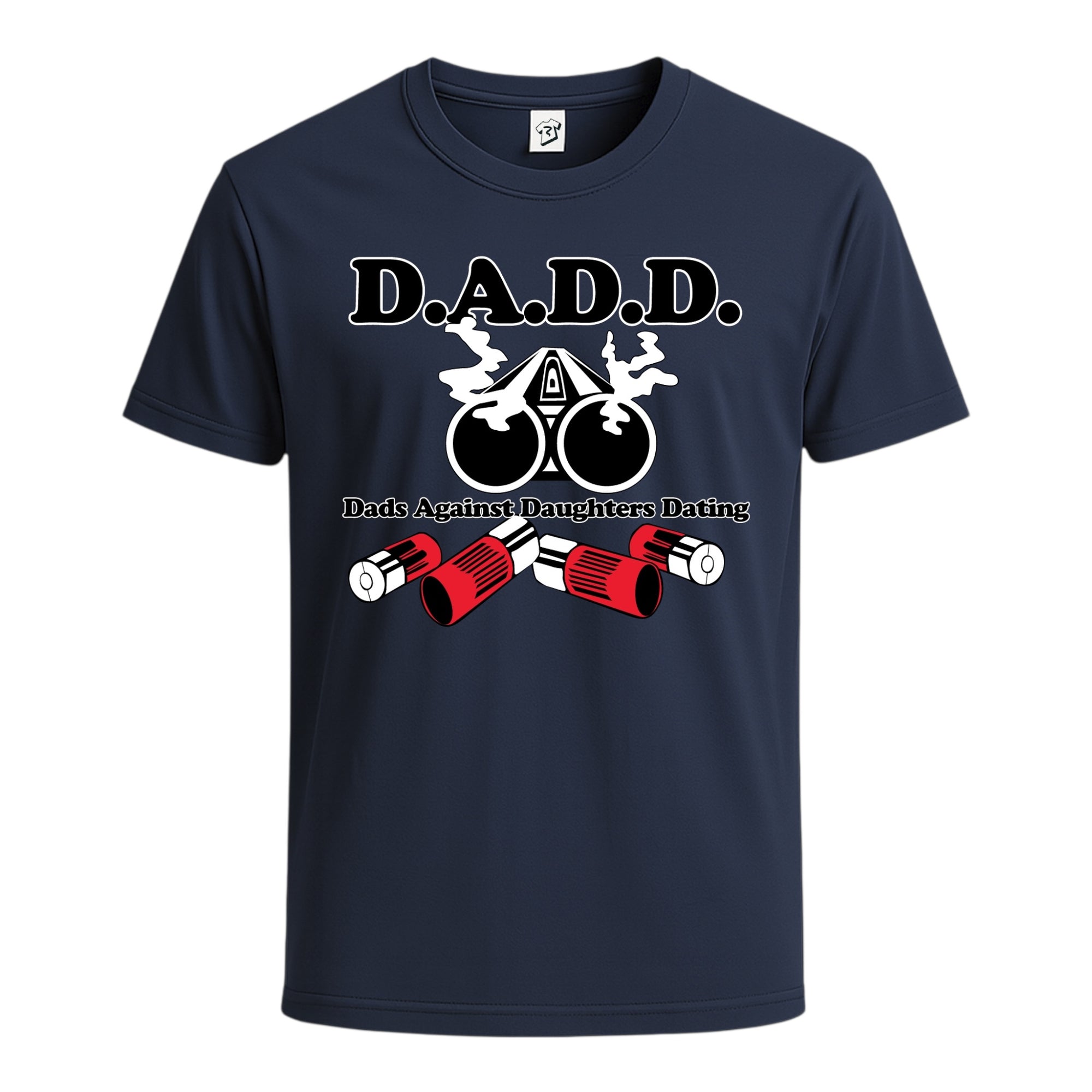 Tees Club graphic tee D.A.D.D. (Dads Against Daughter Daiting) - Cotton Tee Navy Size S front view