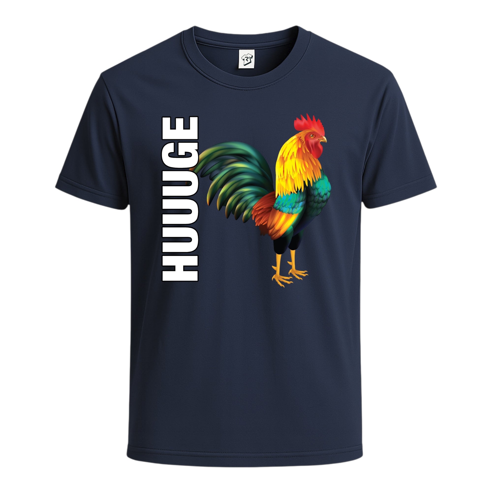 Tees Club graphic tee Huge Cock - Cotton Tee Navy Size S front view